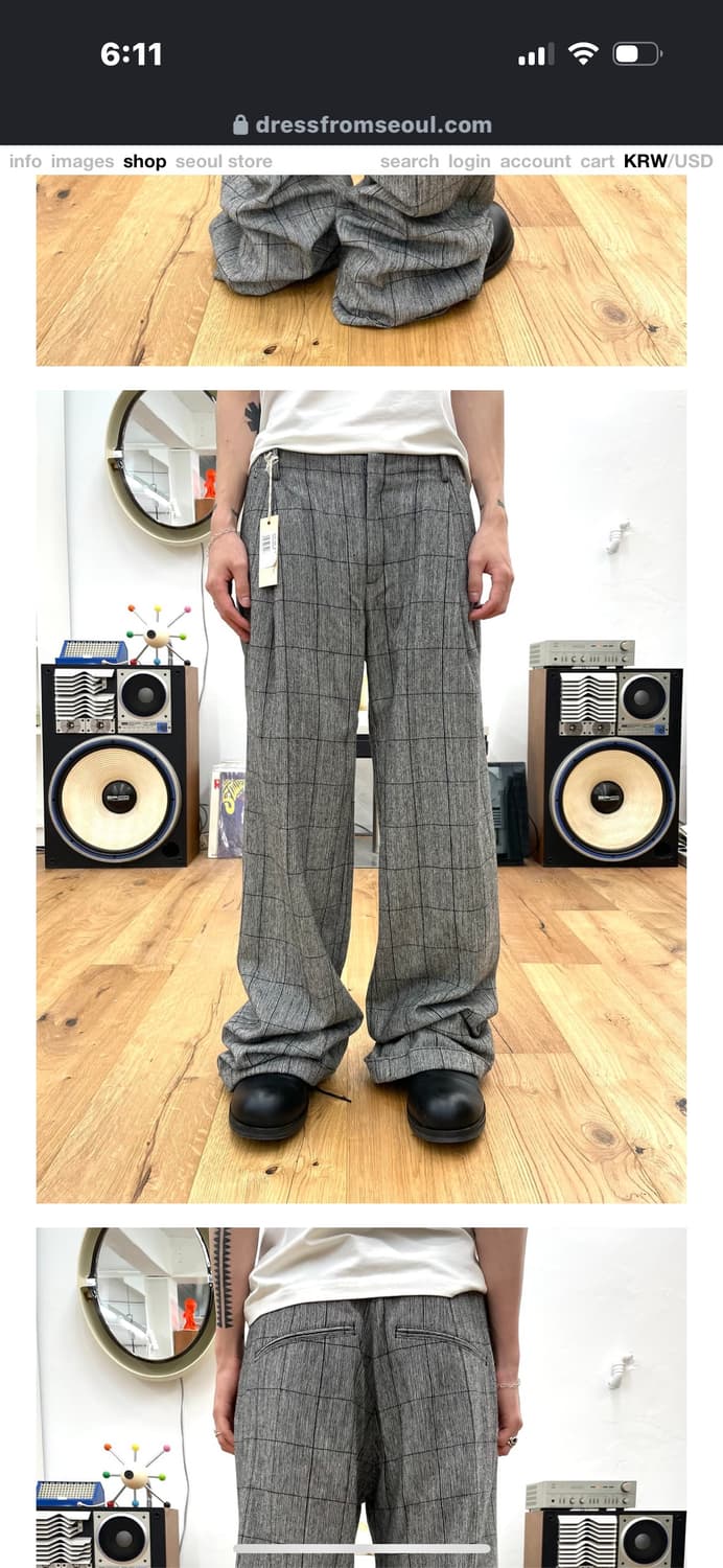 DIESEL 디젤 스트라이프 트라우저 팬츠 상품이미지2