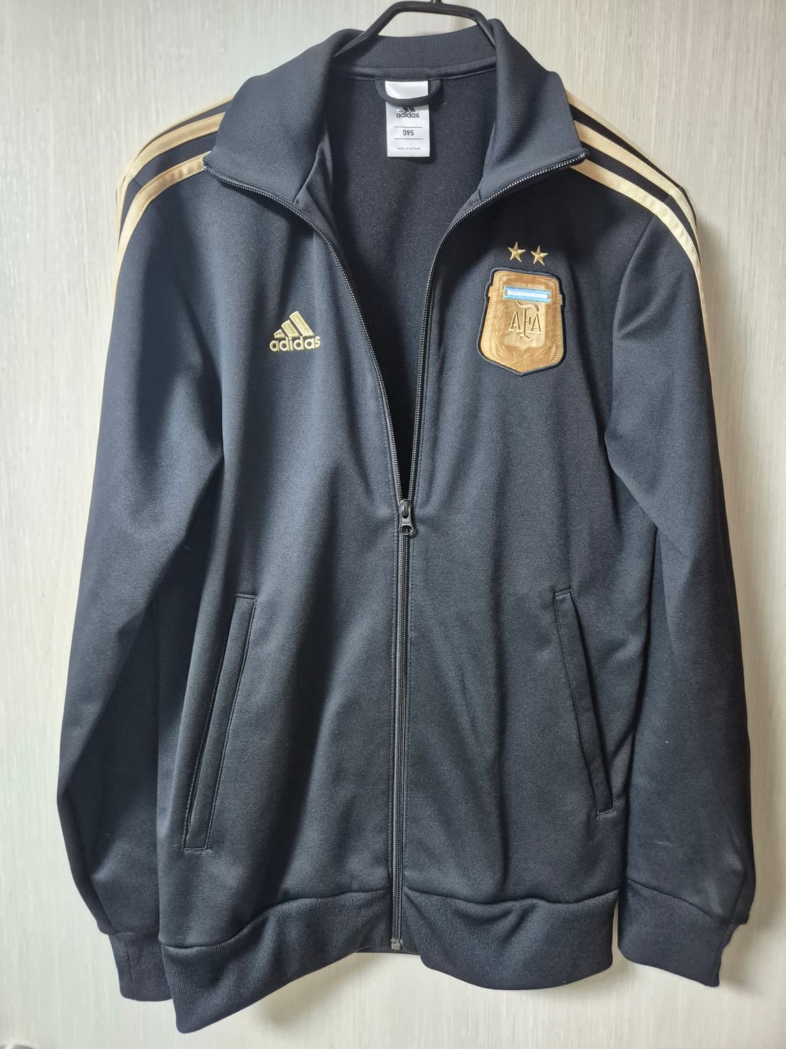 아디다스 희귀 대장급 아르헨티나 블랙골드 트랙탑 저지 져지집업 95 상품이미지2