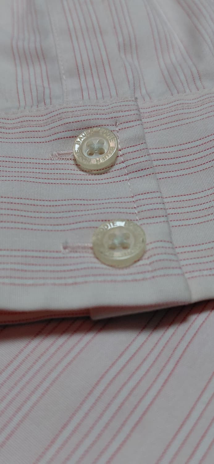 [Petite S] 에디바우어 핑크 스트라이프 링클프리 셔츠 상품이미지9