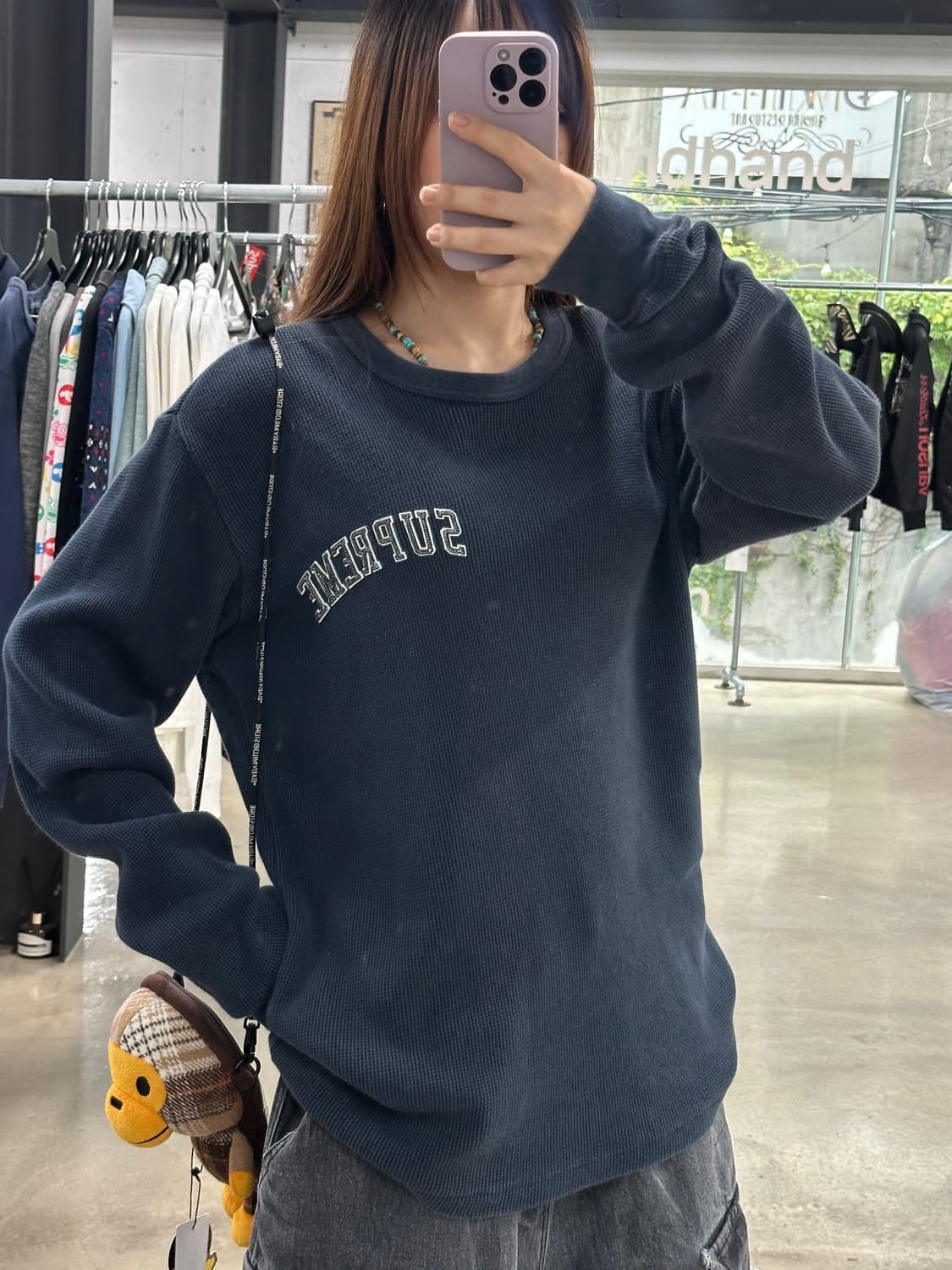 슈프림 17fw 와플 스웨터 긴팔티셔츠 상품이미지1