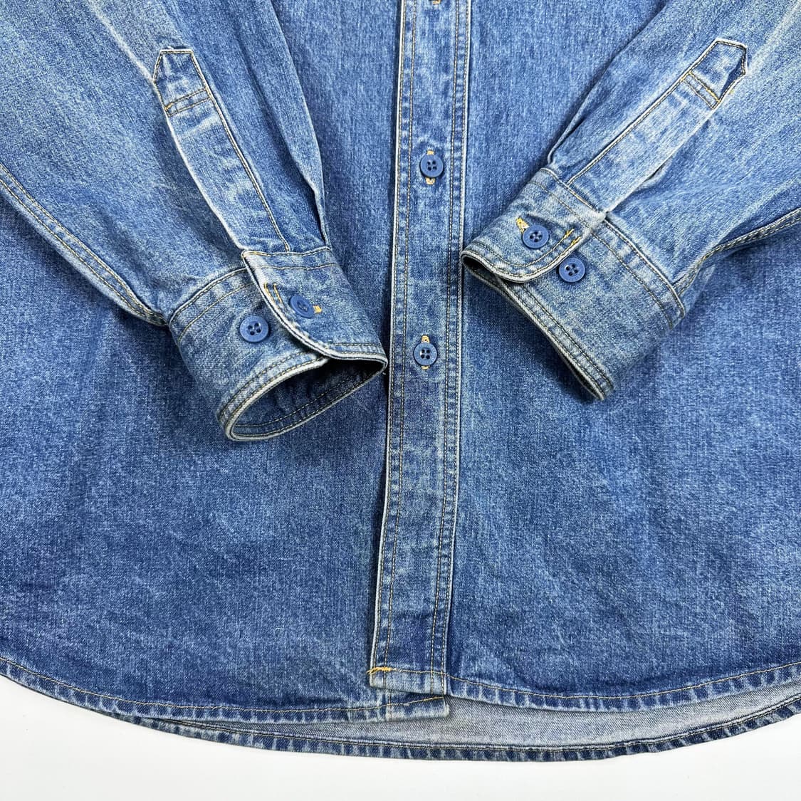 VTG 빈티지 포켓 자수 데님 셔츠 (L) 상품이미지4