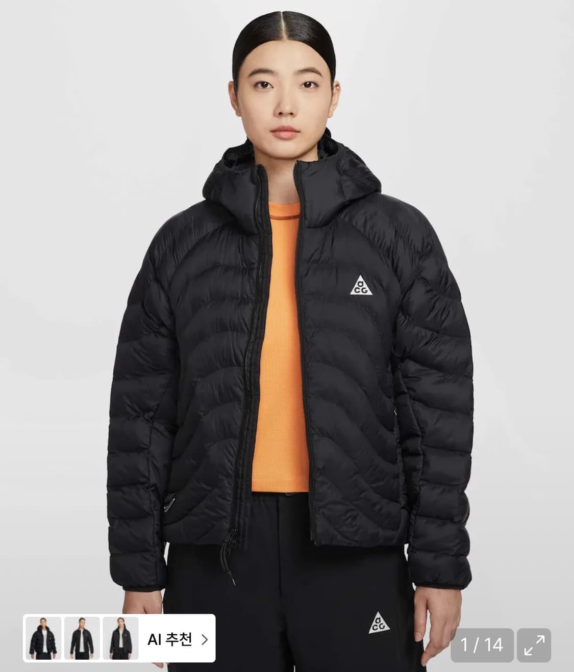 ACG 라바 플로우 써마 핏 ADV 재킷 W - 블랙:서밋 화이트 / H 상품이미지1