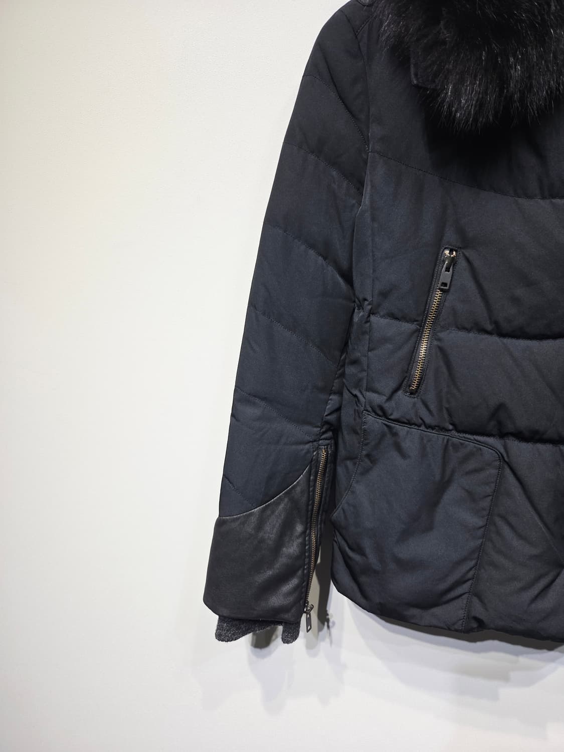 SYSTEM 시스템 폭스퍼 덕다운 숏패딩 상품이미지4