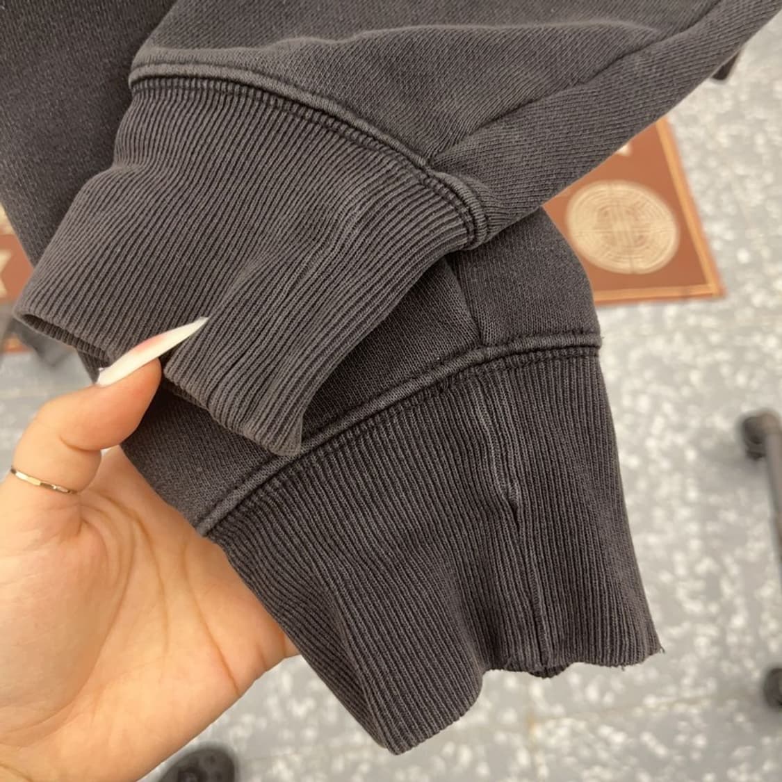 챔피온 모던 캐주얼 레트로 빅로고 기모 맨투맨 S C09393 상품이미지7