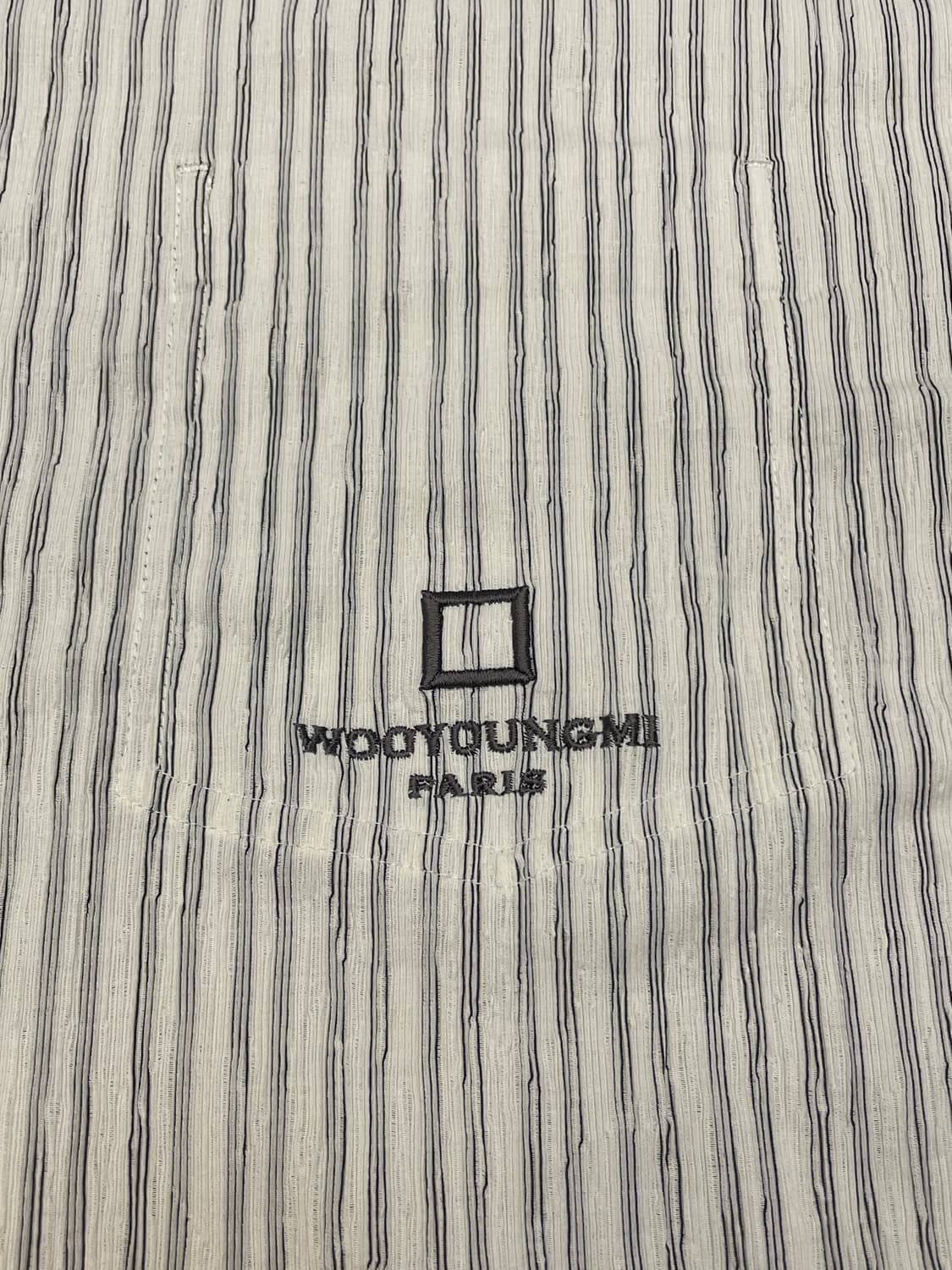 우영미 25SS 스트라이프 셔츠 아이보리 상품이미지10