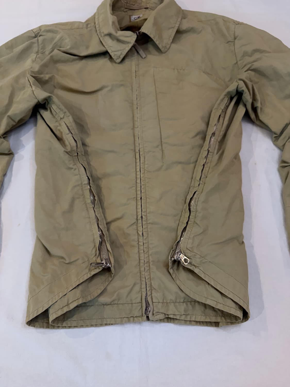 90s CP컴퍼니 아카이브 블루종 봄버 자켓 카키 브라운 상품이미지4