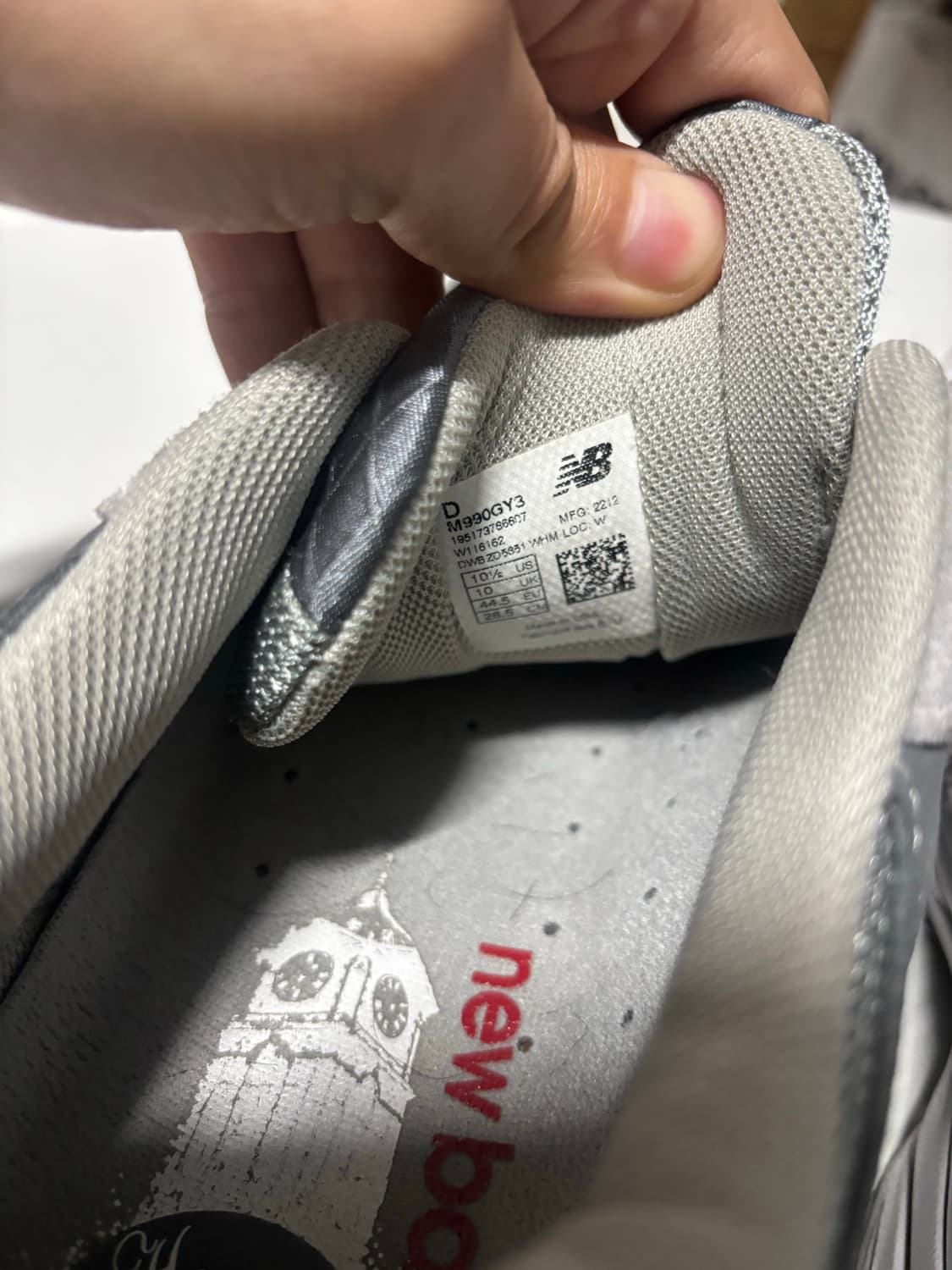 [285] 뉴발란스 990v3 그레이 285 상품이미지6