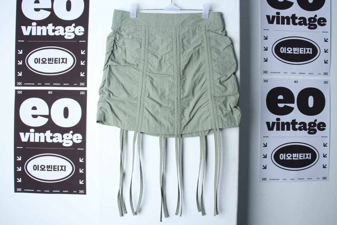 W(M-L) 미드나잇무브 스커트 치마 새상품 A라인 그린-P9907 상품이미지2