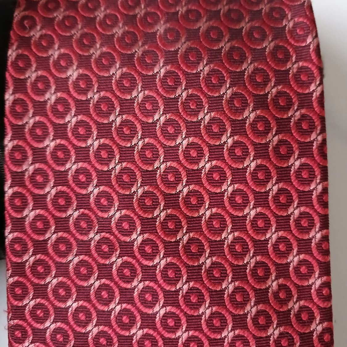 소니아 리키엘 실크 레드 패턴 넥타이 9.7cm A+등급 A19314
 상품이미지8