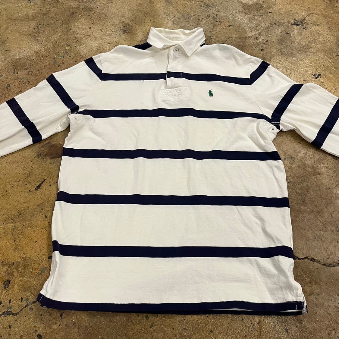 [정품/M] 폴로 랄프로렌 스트라이프 럭비 셔츠 b18 상품이미지3