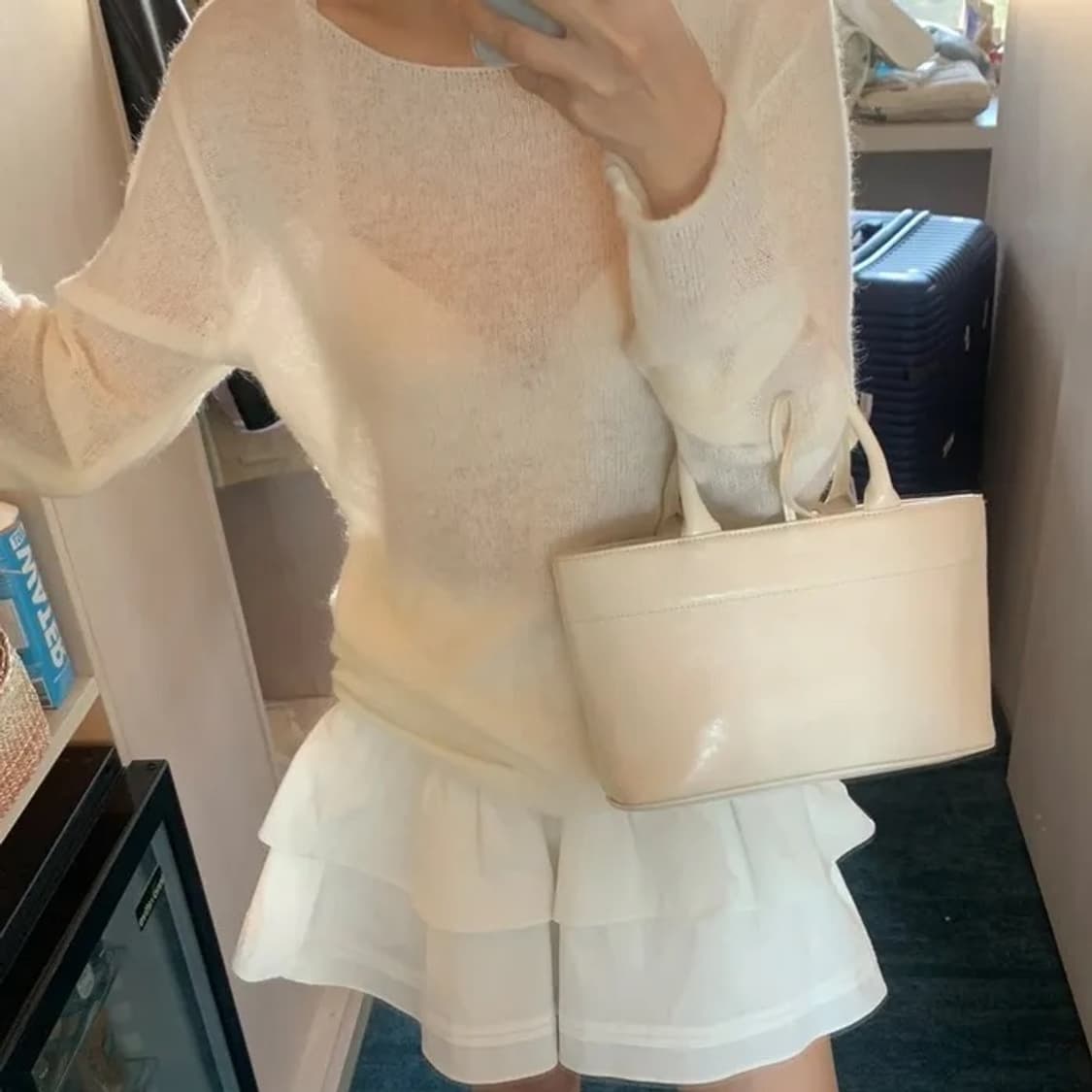 썸웨어버터 크림 토트백 상품이미지2