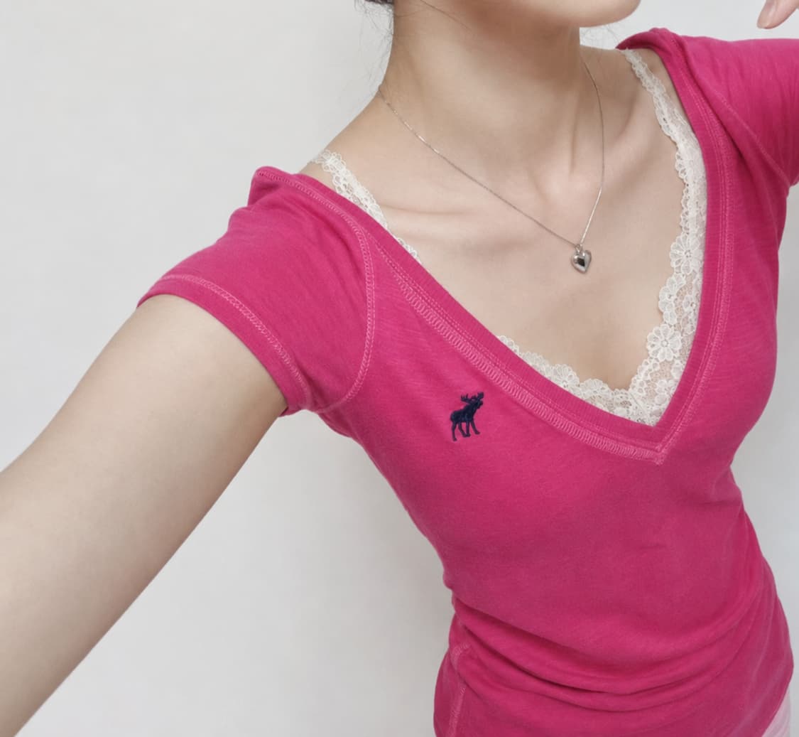 대장 아베크롬비 브이넥 반팔 티셔츠 XS 상품이미지2