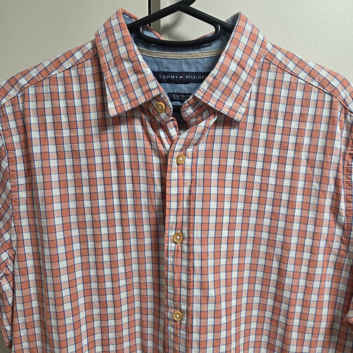 Tommy Hilfiger 반팔 체크 셔츠 L(100) 상품이미지2