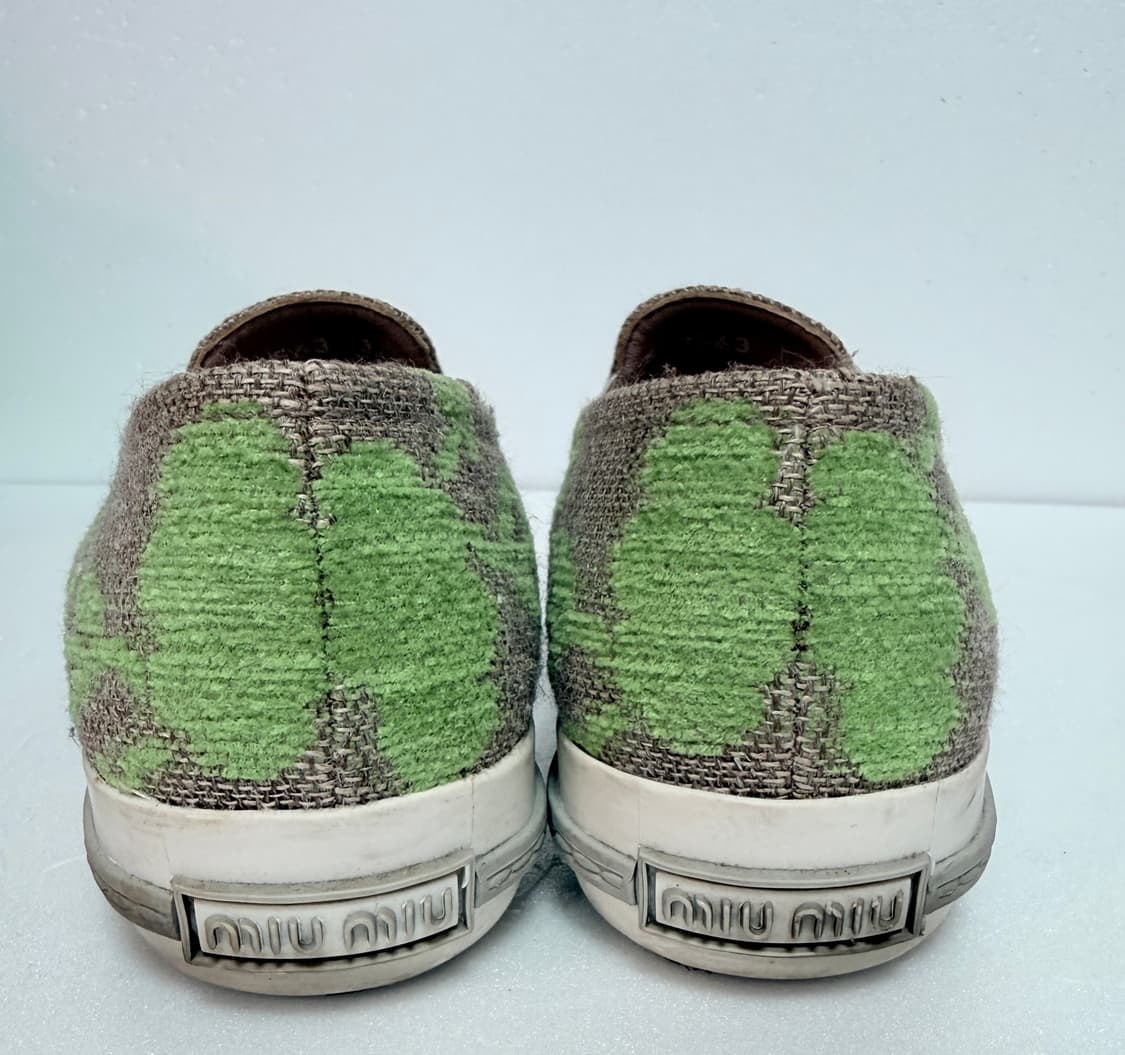 MIU MIU 미우미우 플로럴 캔버스 슬립온 스니커즈 36.5(230) 상품이미지6