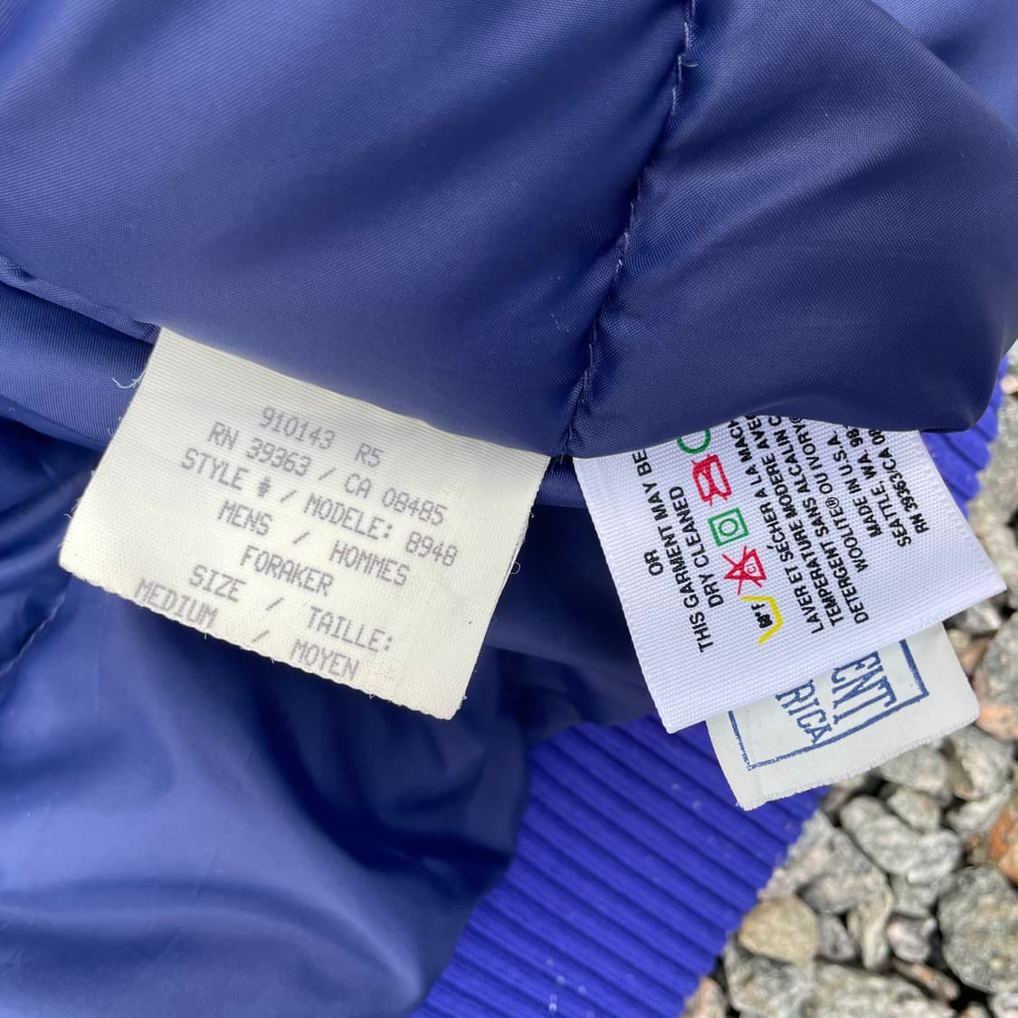 빈티지 베리어 다운 블루종 실측 100 상품이미지9