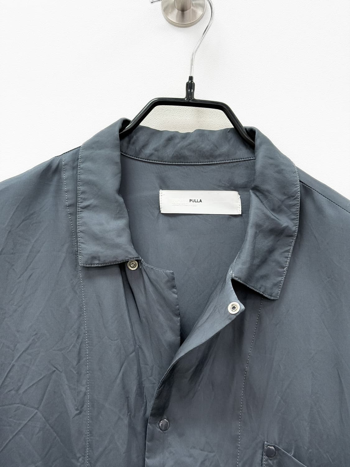 토가 풀라 큐프라 새틴 컬러 블록 셔츠 상품이미지6