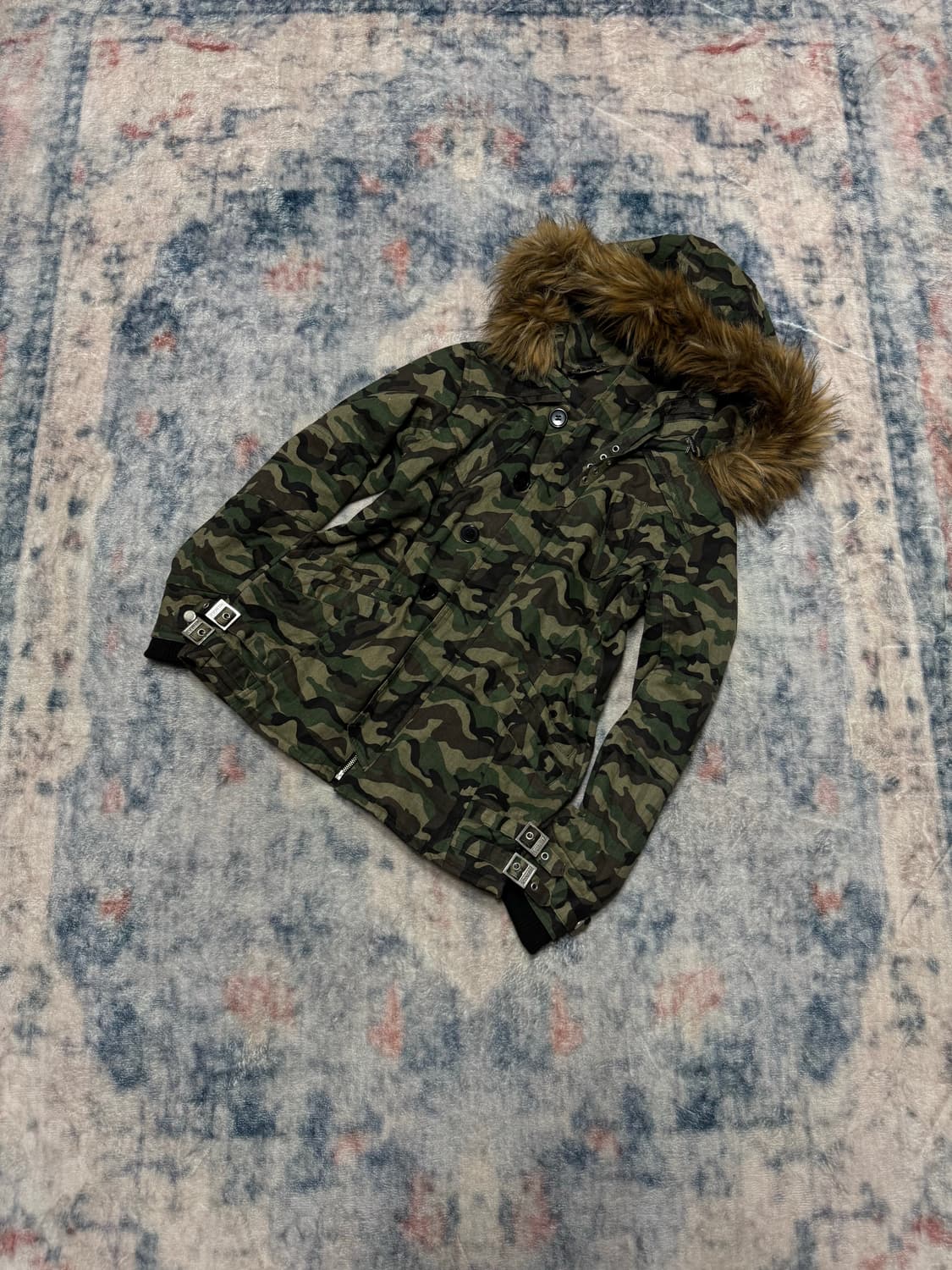 Maison gilfy y2k military fur jacket 상품이미지1