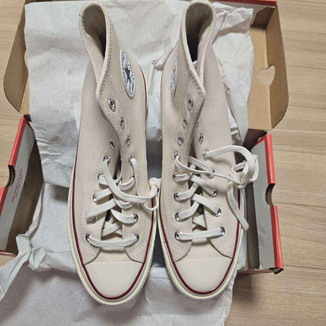 275 새제품) 컨버스 척 70 하이 파치먼트 162053C 남자 단화 상품이미지4