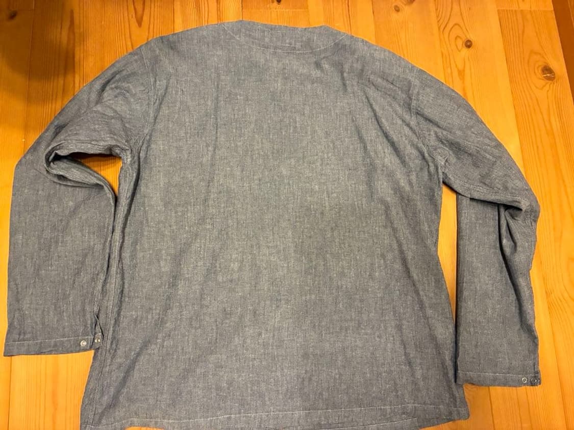 [54] 나이젤카본 샴브레이 논카라 프렌치 워크 자켓 상품이미지4