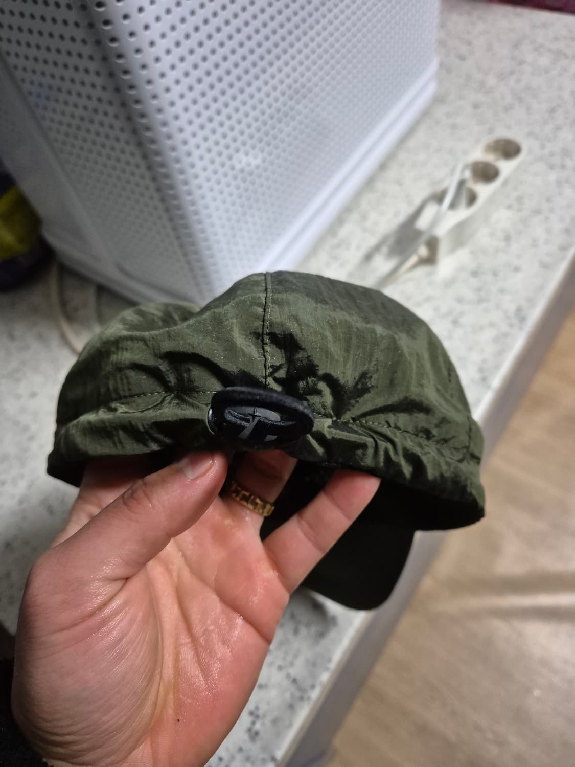 [XL]스톤아일랜드 나일론 볼캡 카키 초록 그린 상품이미지5