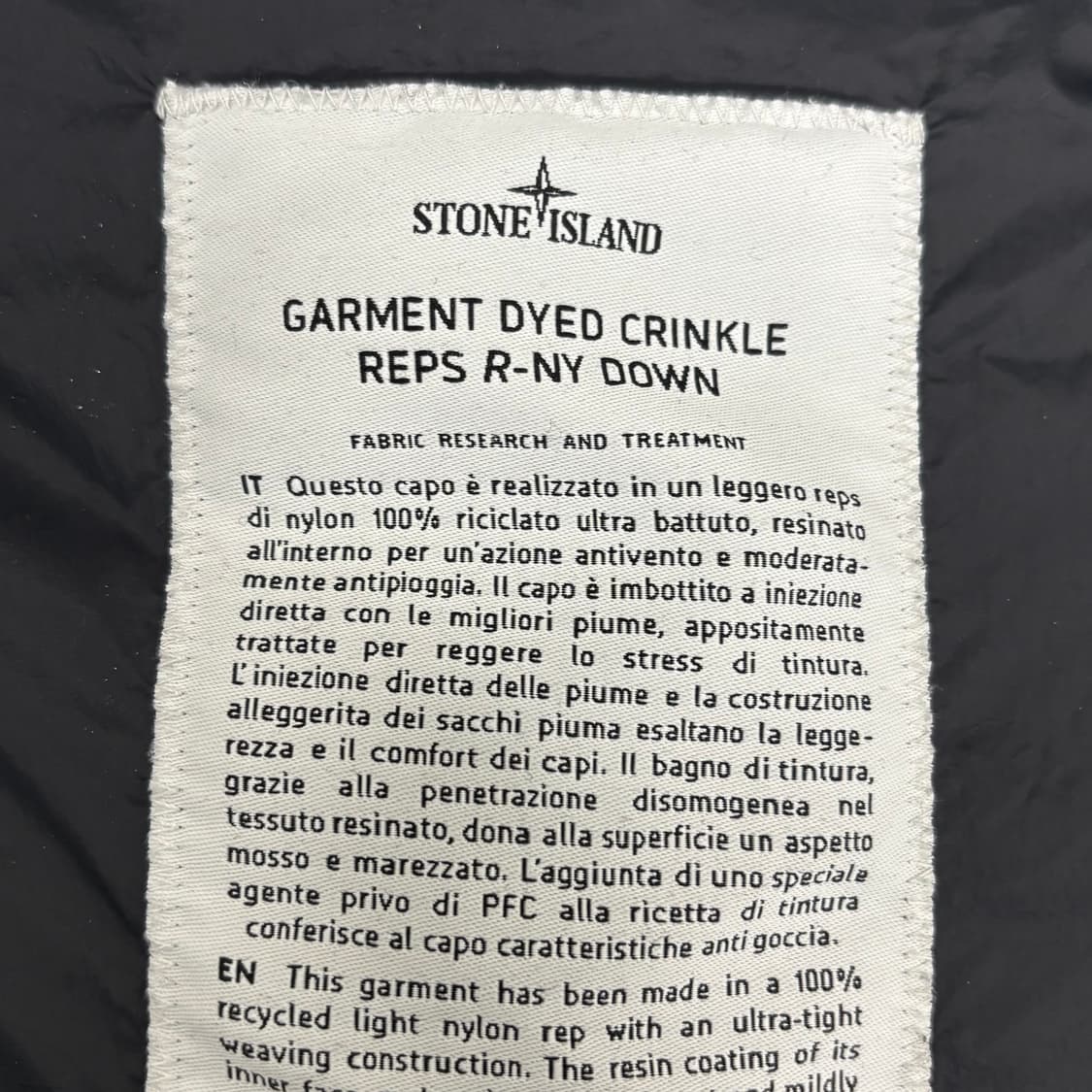 [M]스톤아일랜드 크링클랩스 롱패딩  상품이미지4