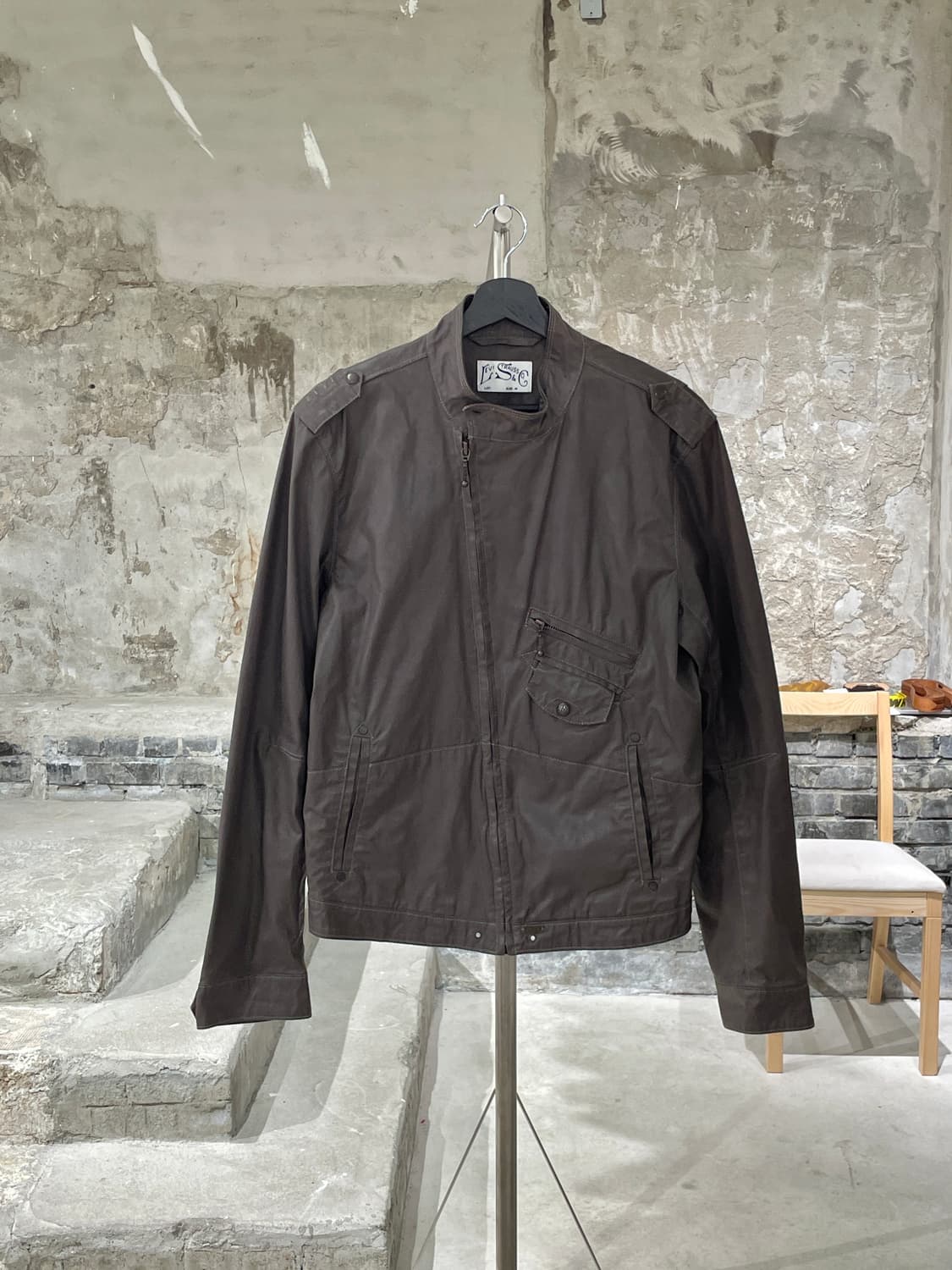리바이스 레드탭 올리브 바이커 왁스 자켓 상품이미지1
