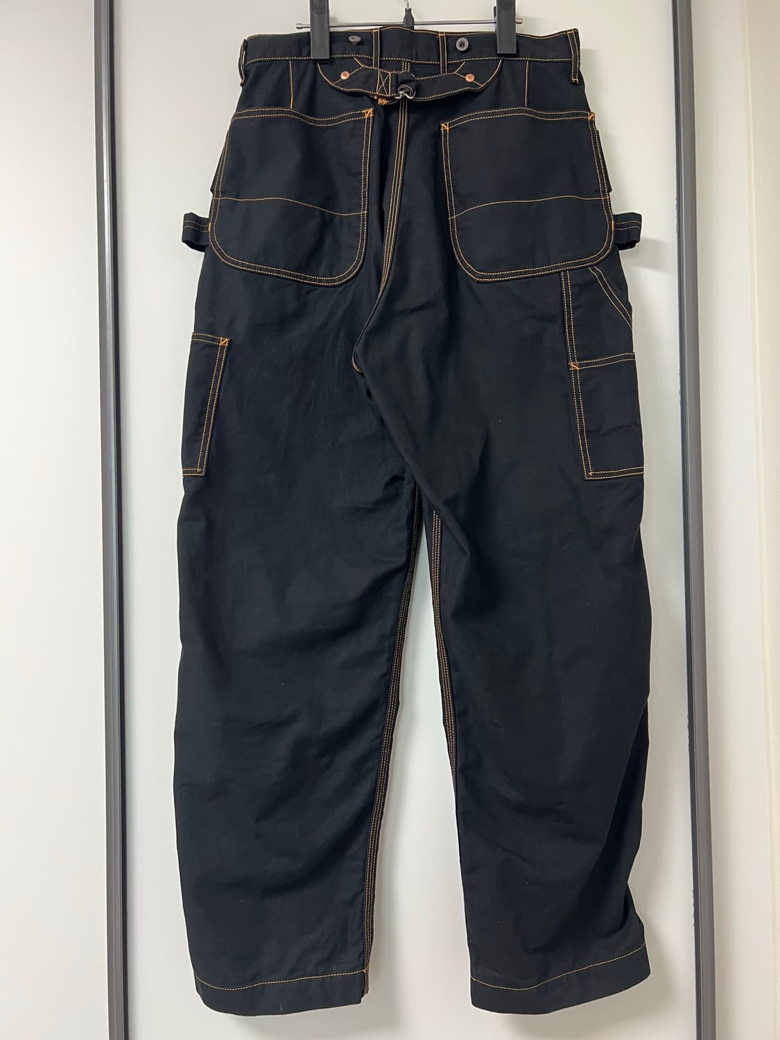 캐피탈 씬 캔버스 럼버 팬츠 블랙 1 상품이미지3