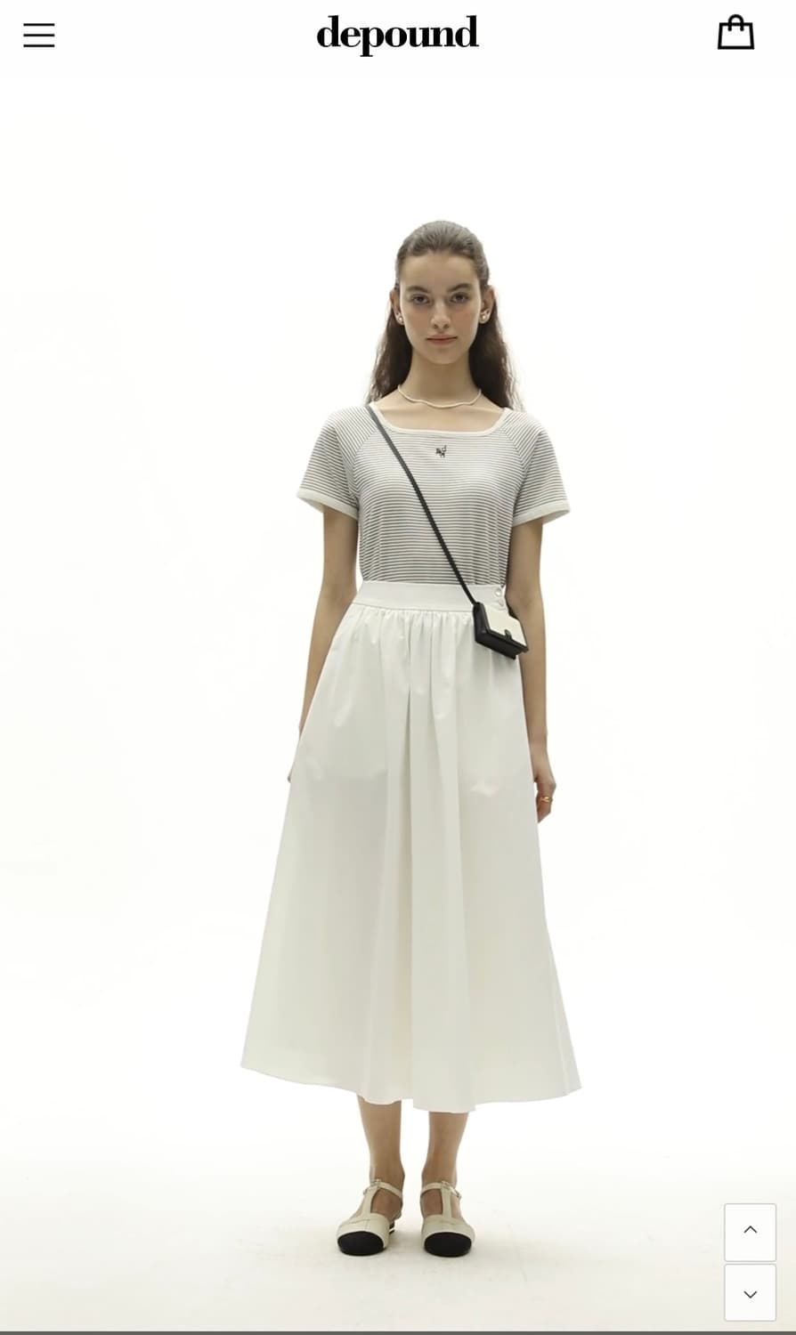 거의새거) 드파운드 타운백 미니월렛 헤링본 아이보리 카드지갑 상품이미지1