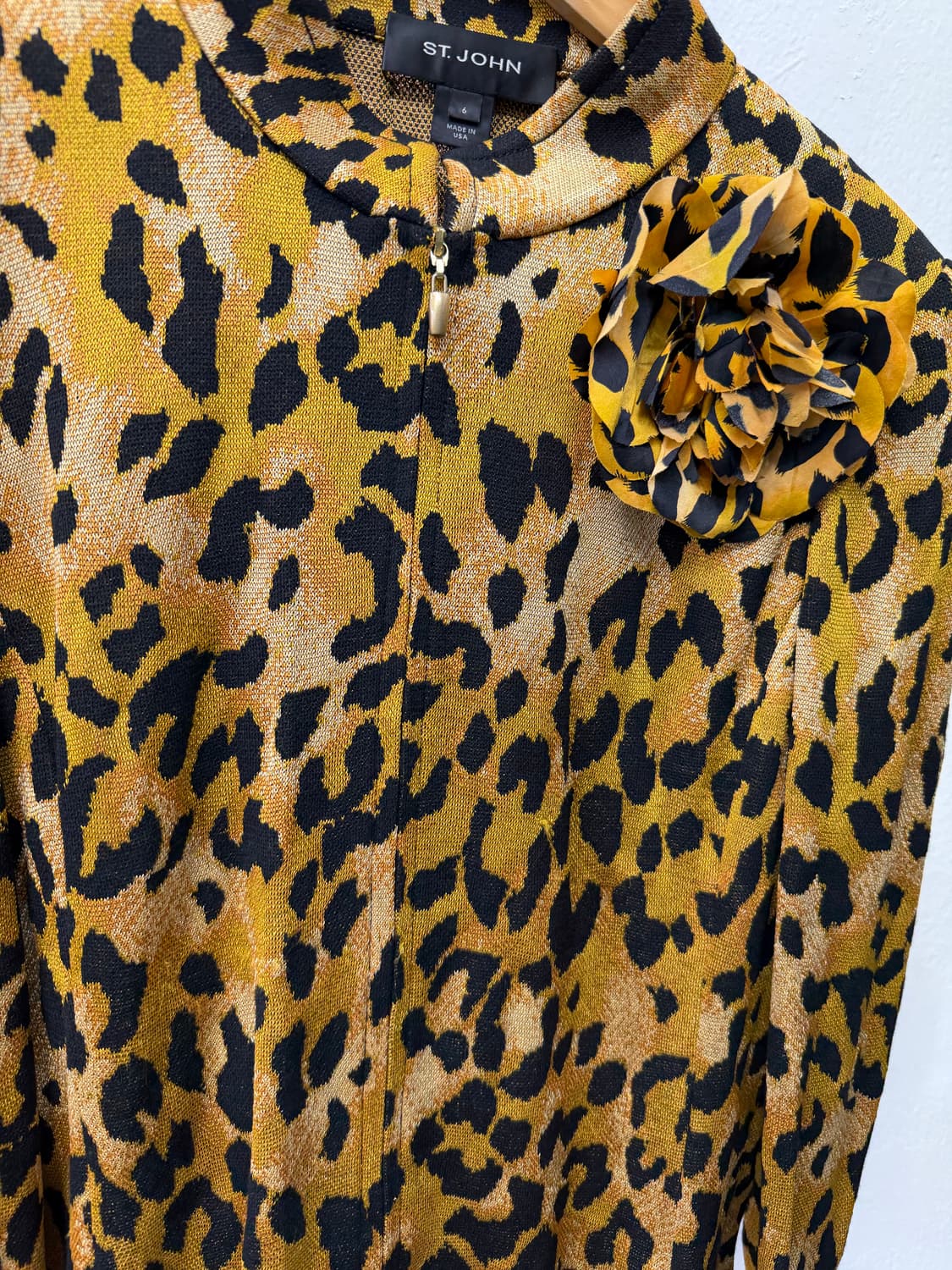 매장판정품) 세인트존 센존 레오파드 패턴 자켓 6 상품이미지4