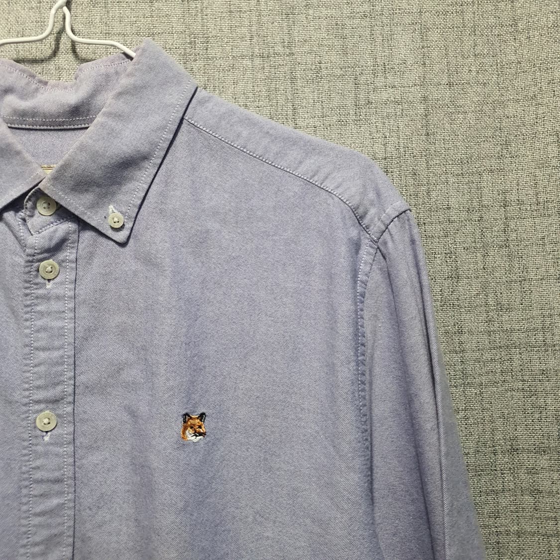 메종키츠네 폭스 자수 옥스포드 셔츠  상품이미지3
