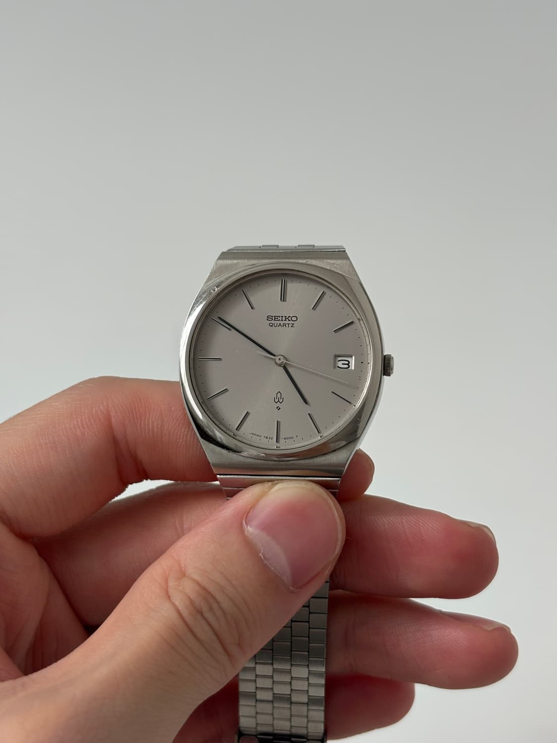 1980s Emblem Grey Dial Silver Quartz  상품이미지2