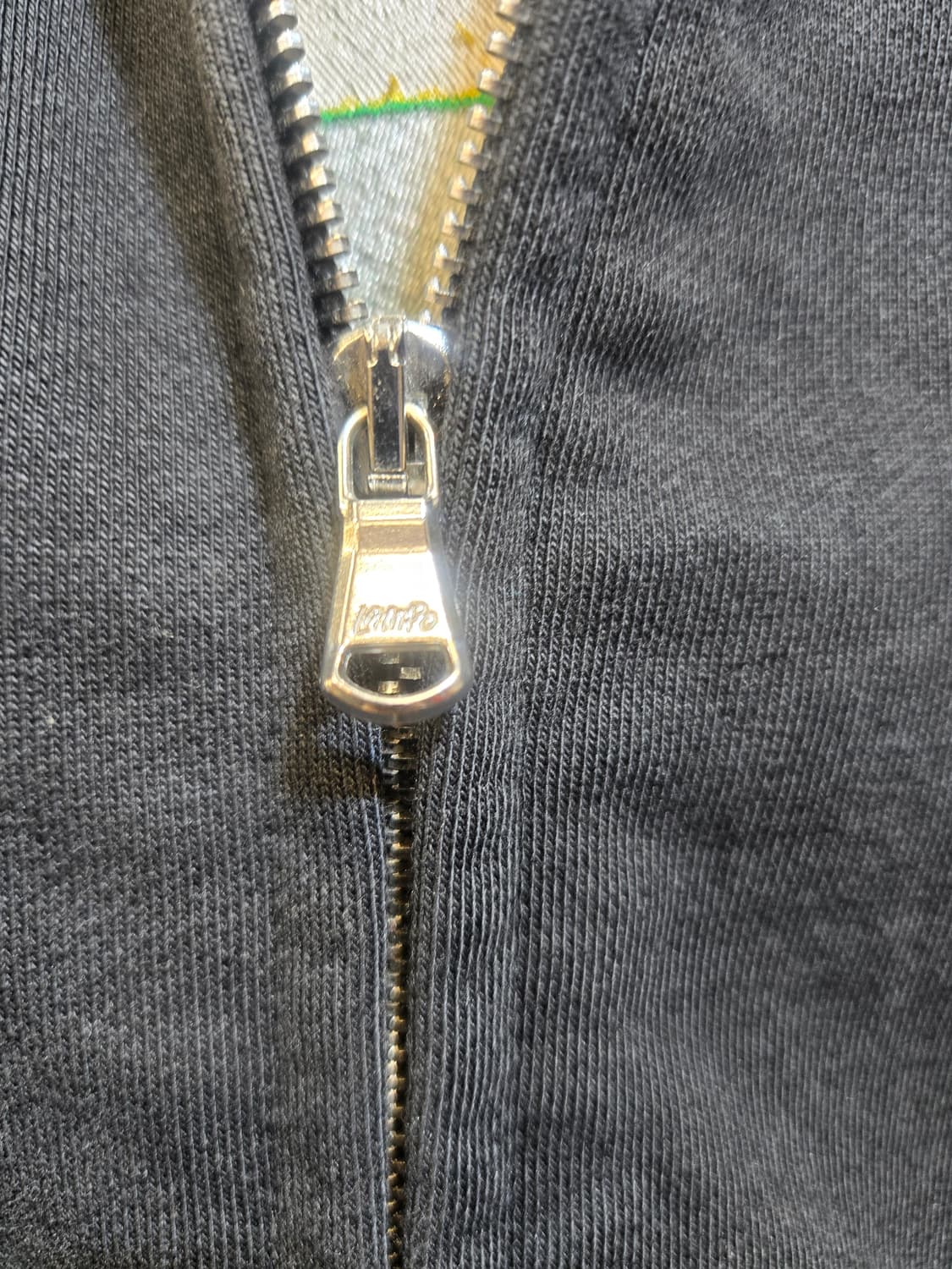 럭키슈에뜨 레인보우 후드집업 블랙 상품이미지3