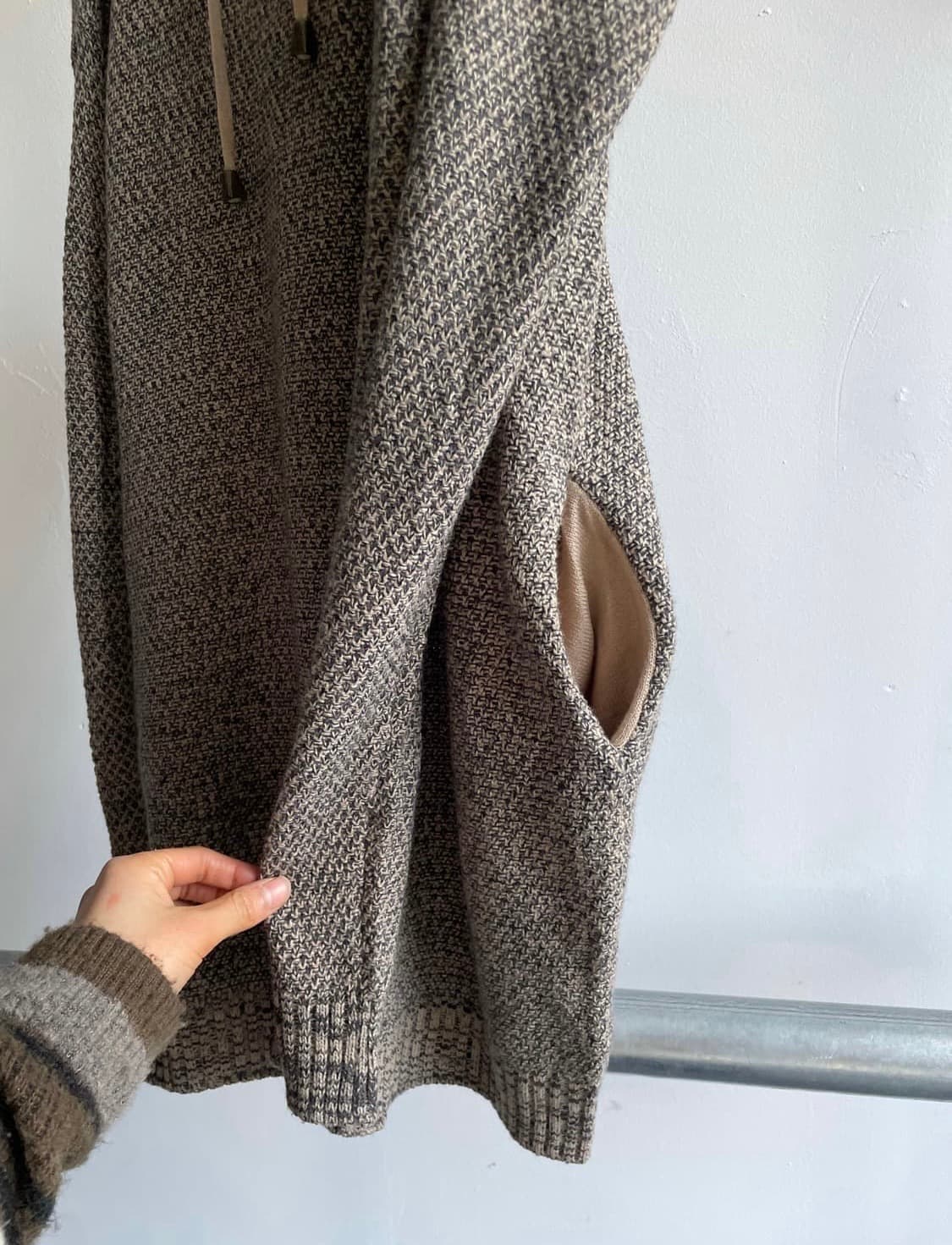 후드니트 원피스  상품이미지4