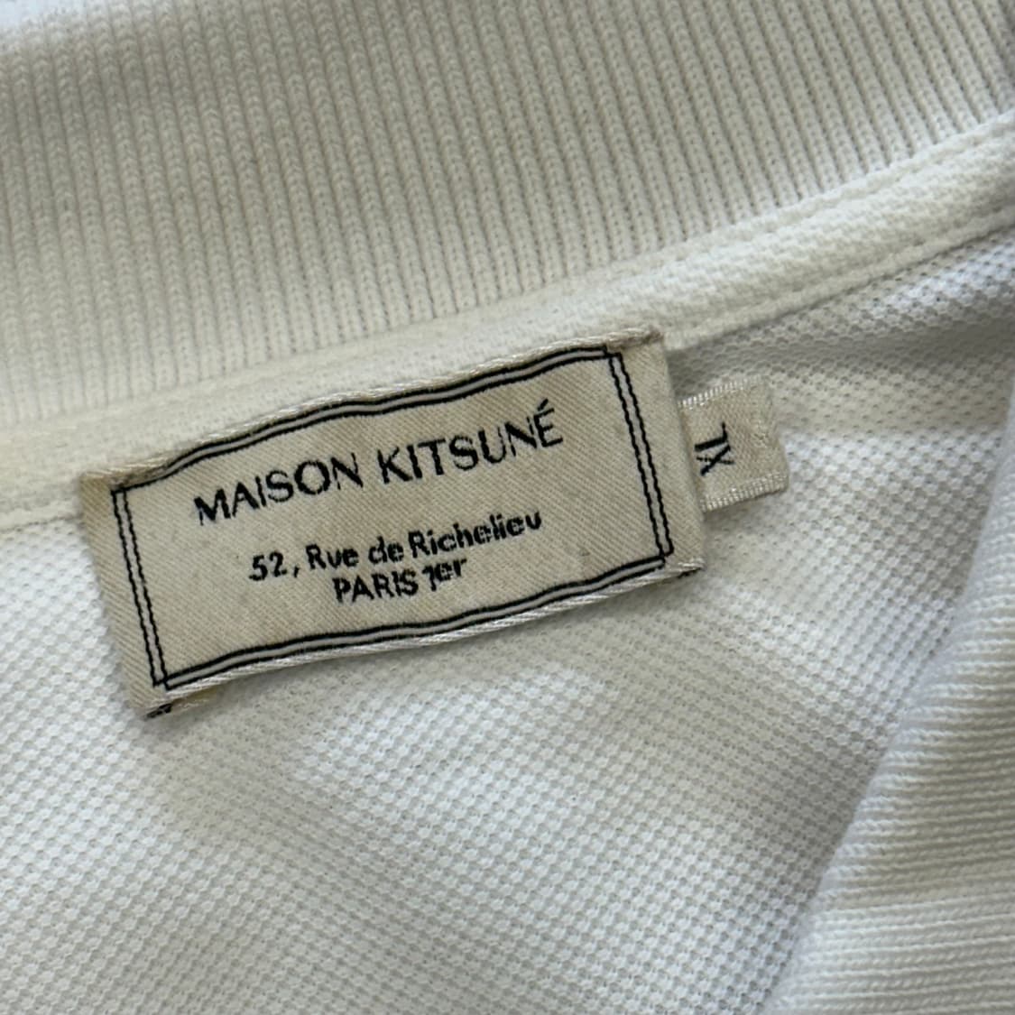 XL 메종키츠네 카라 반팔티 0331 상품이미지4