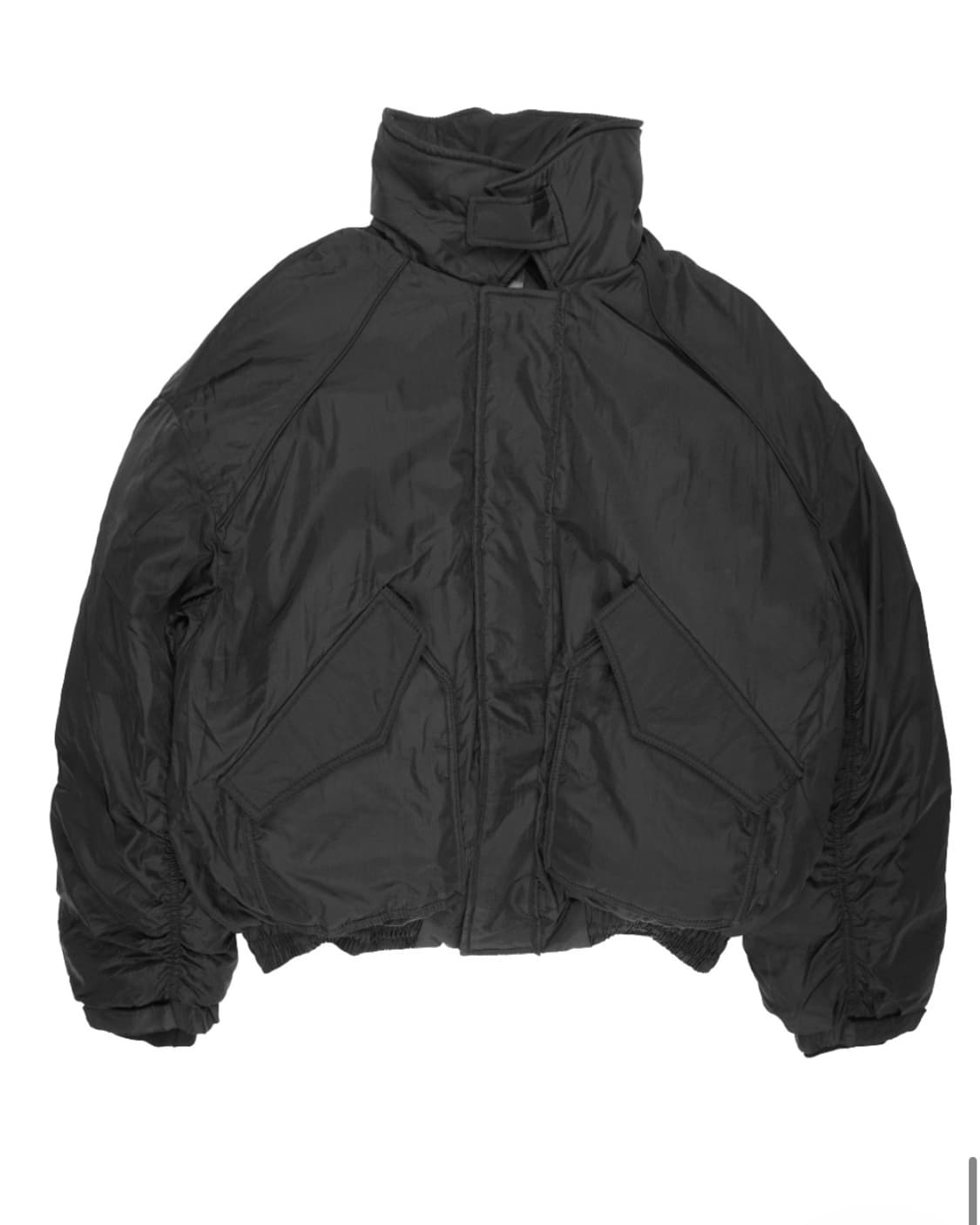 woohwa 우화 하이넥 봄버 패딩 블랙 자켓 상품이미지5