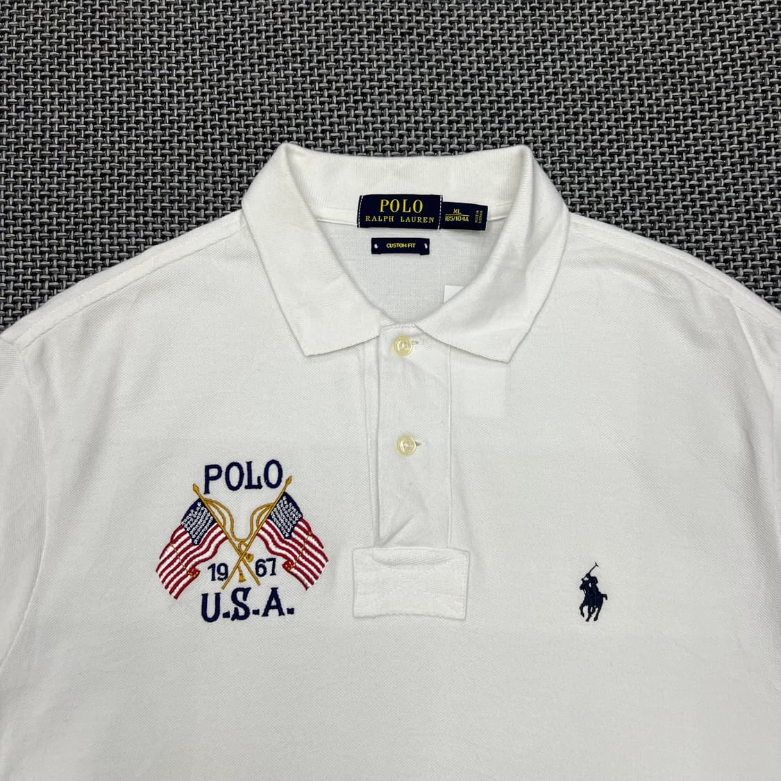폴로 화이트 USA pk반팔 상품이미지2