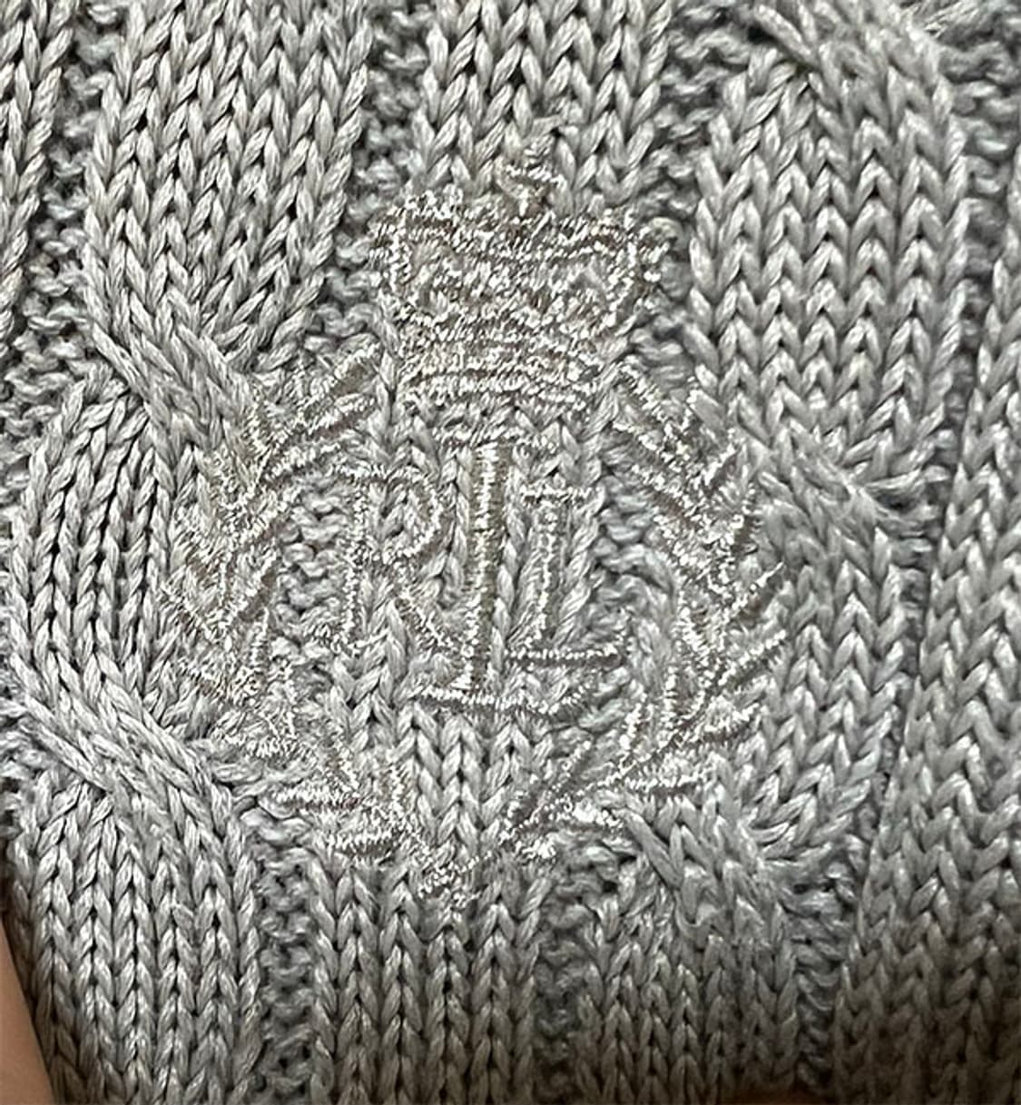 로렌 랄프로렌 비스코스 여자 꽈배기 니트집업 가디건 춘추 S 90 55 상품이미지4