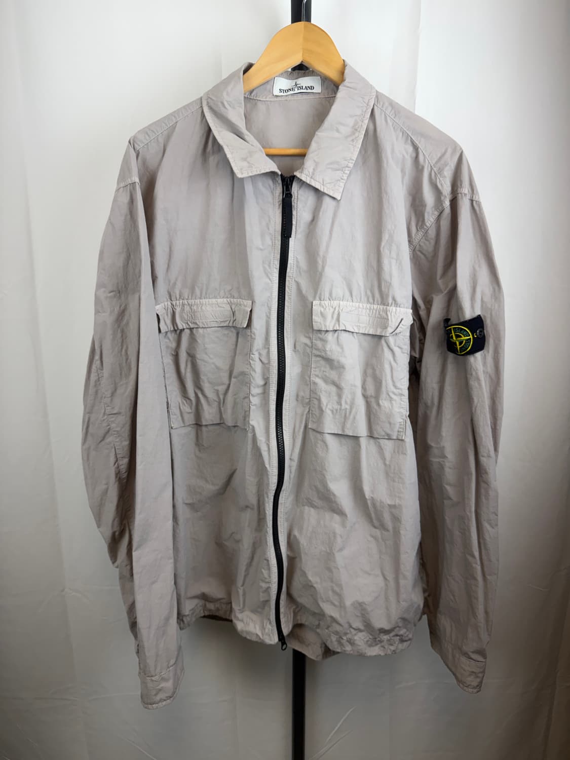 스톤아일랜드 나일론자켓 메탈 가먼트다잉 오버셔츠  상품이미지1