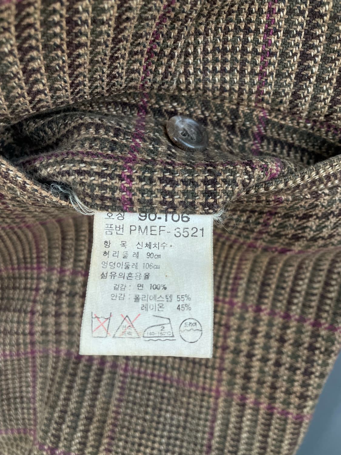 [34] 폴로랄프로렌 체크 울 서스펜서 투턱 슬랙스 팬츠 상품이미지10