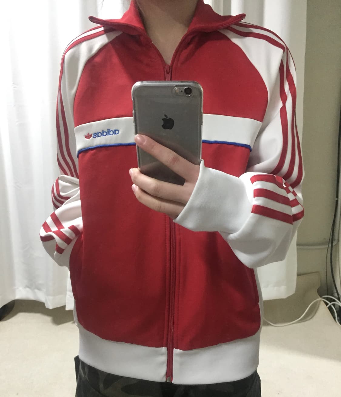 아디다스 흰빨 화이트 레드 져지 트랙탑 95 상품이미지1