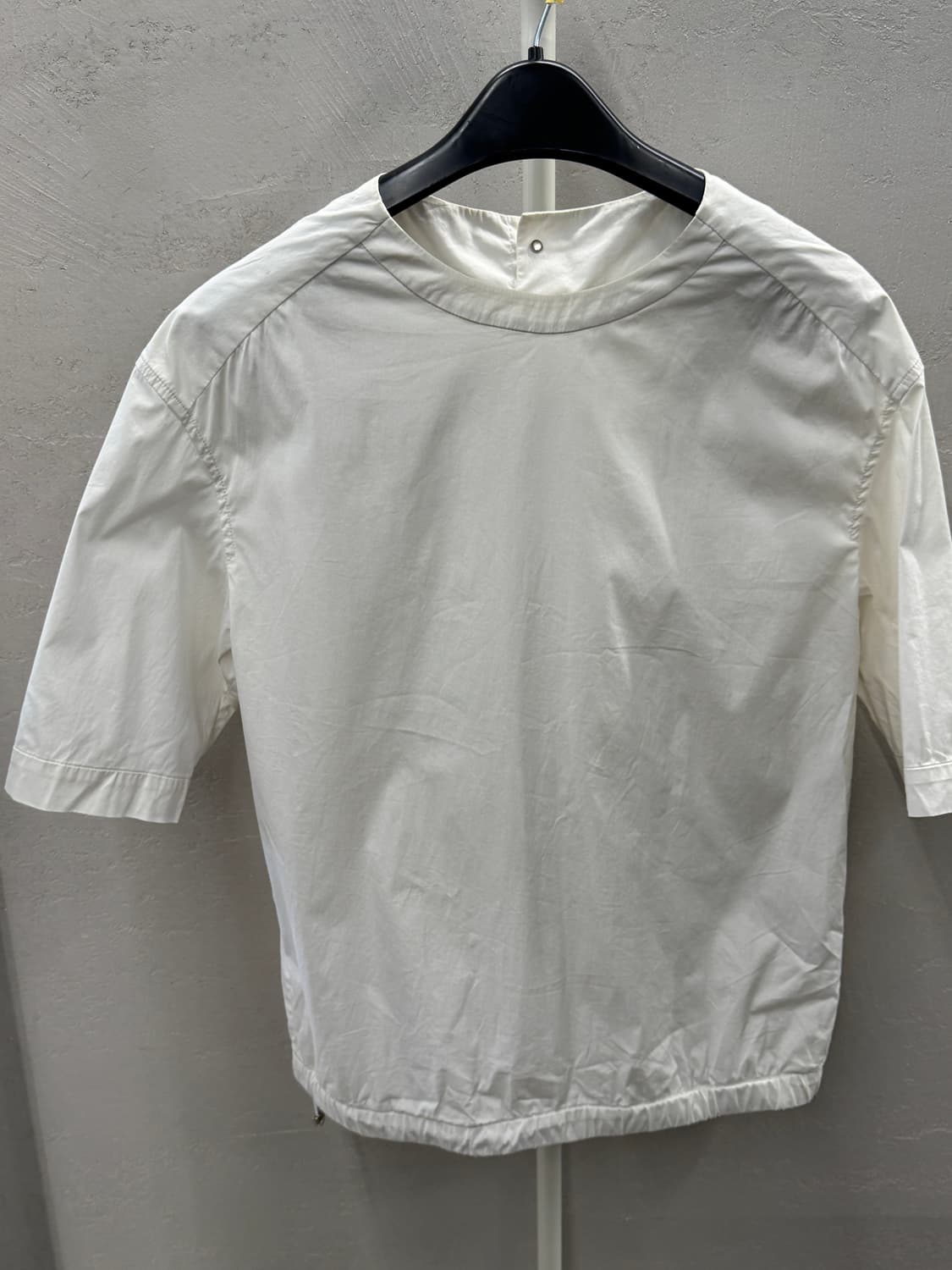 SYSTEM 화이트 숏 슬리브 블라우스  상품이미지8