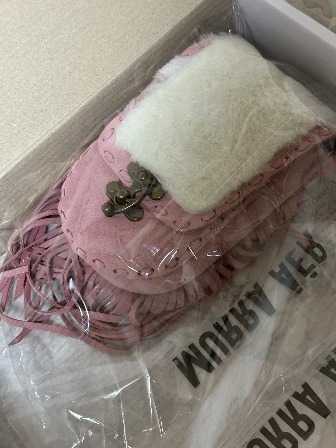 무라 아에르 웨스턴 크로스백 핑크 새상품 상품이미지3