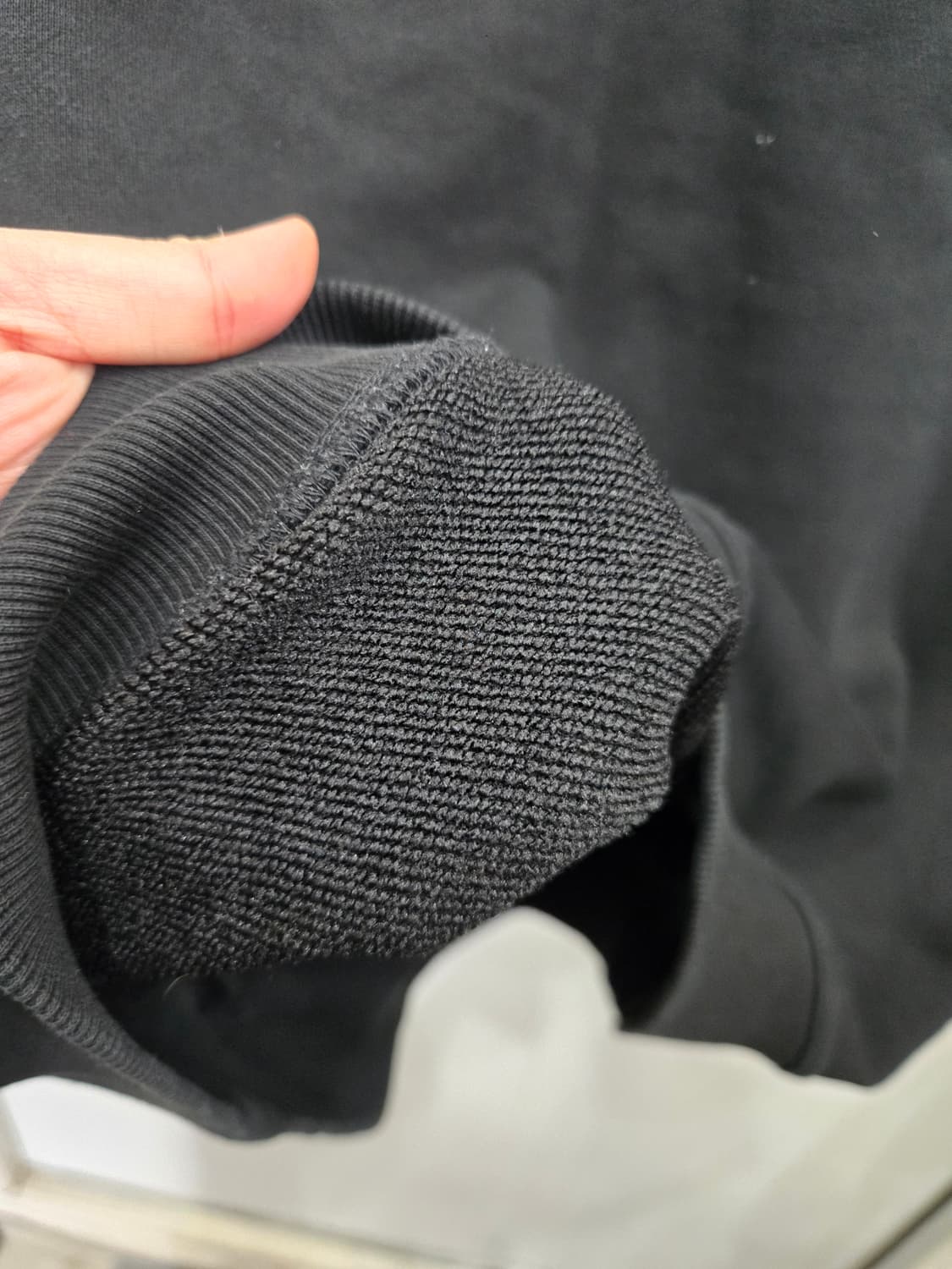 95,M )) UMBRO 엄브로 반집업 긴팔티셔츠! 블랙 & 화이트 상품이미지5