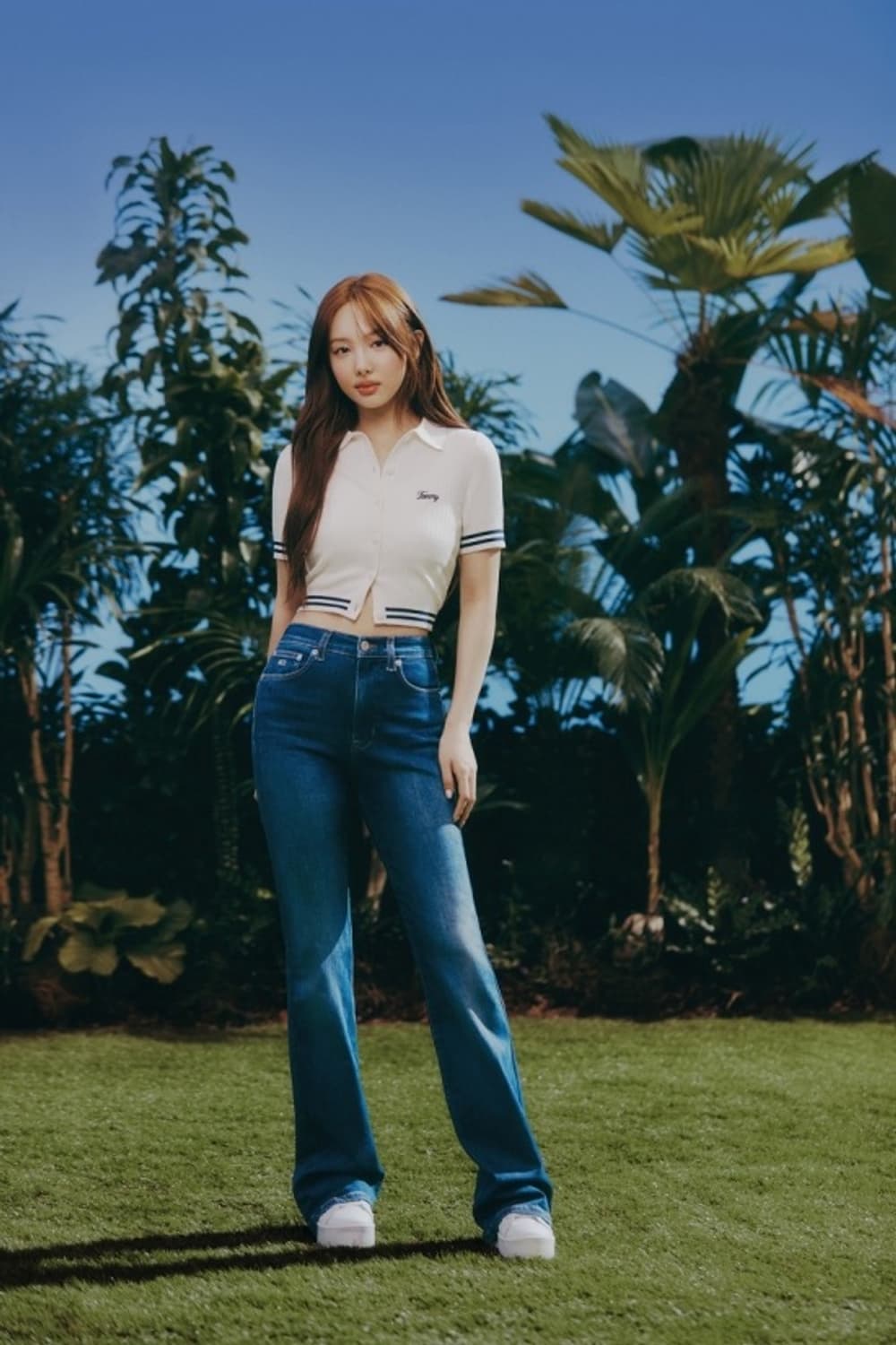 타미힐피거 크롭 립 폴로 가디건 M 상품이미지2