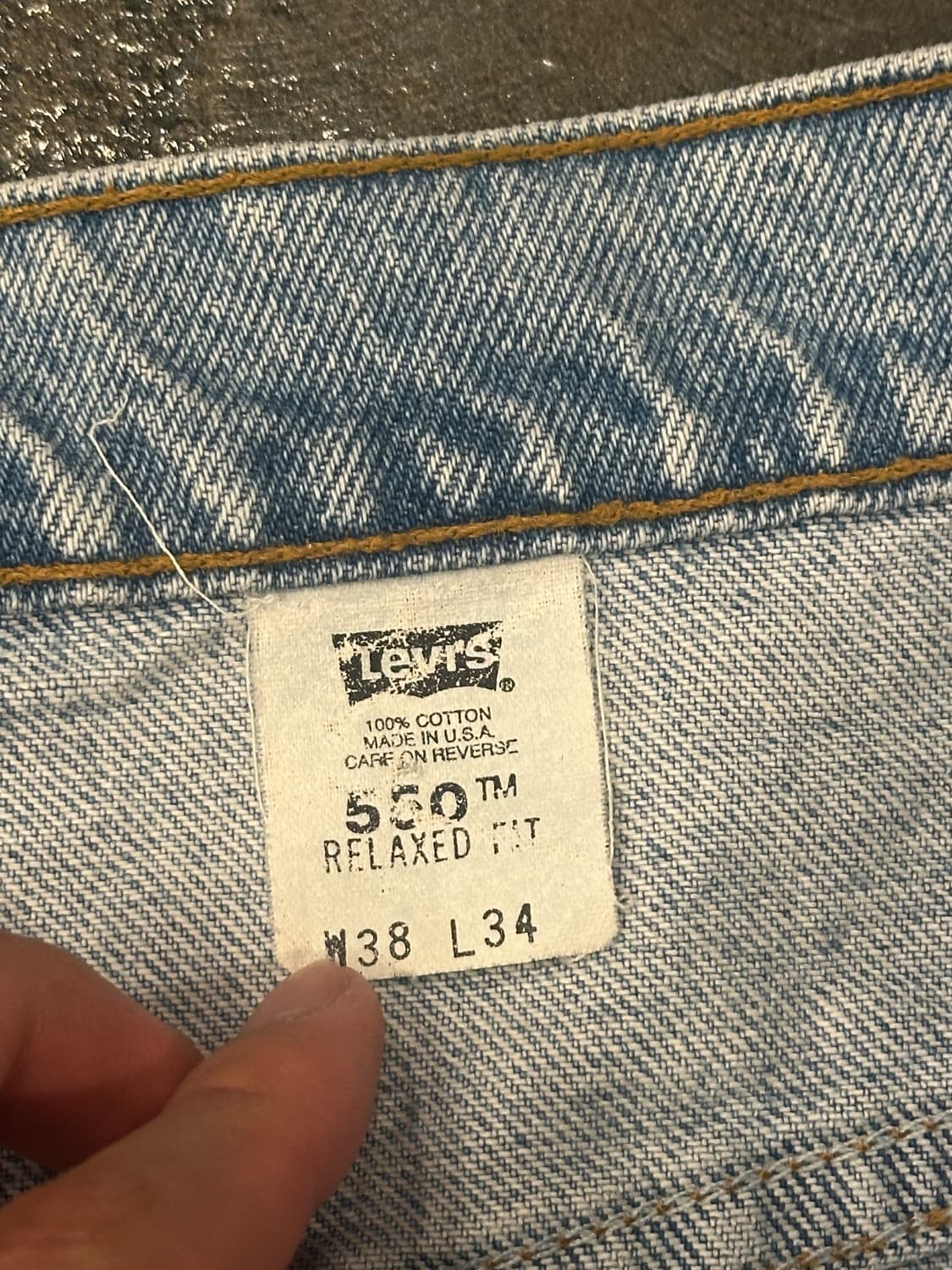 90s Levis  리바이스 오렌지탭 550 W38 L34 상품이미지4