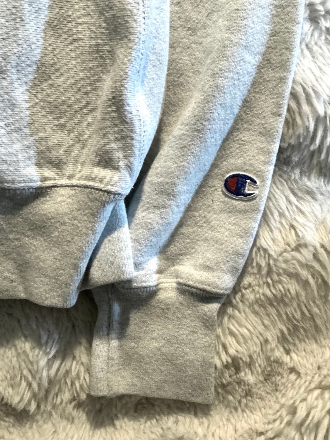 챔피온 맨투맨 라이트그레이 백멜란지 상품이미지3