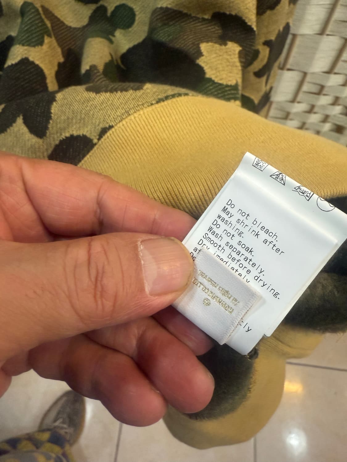 66 정품 베이프 카모 맨투맨 팝니다 상품이미지7