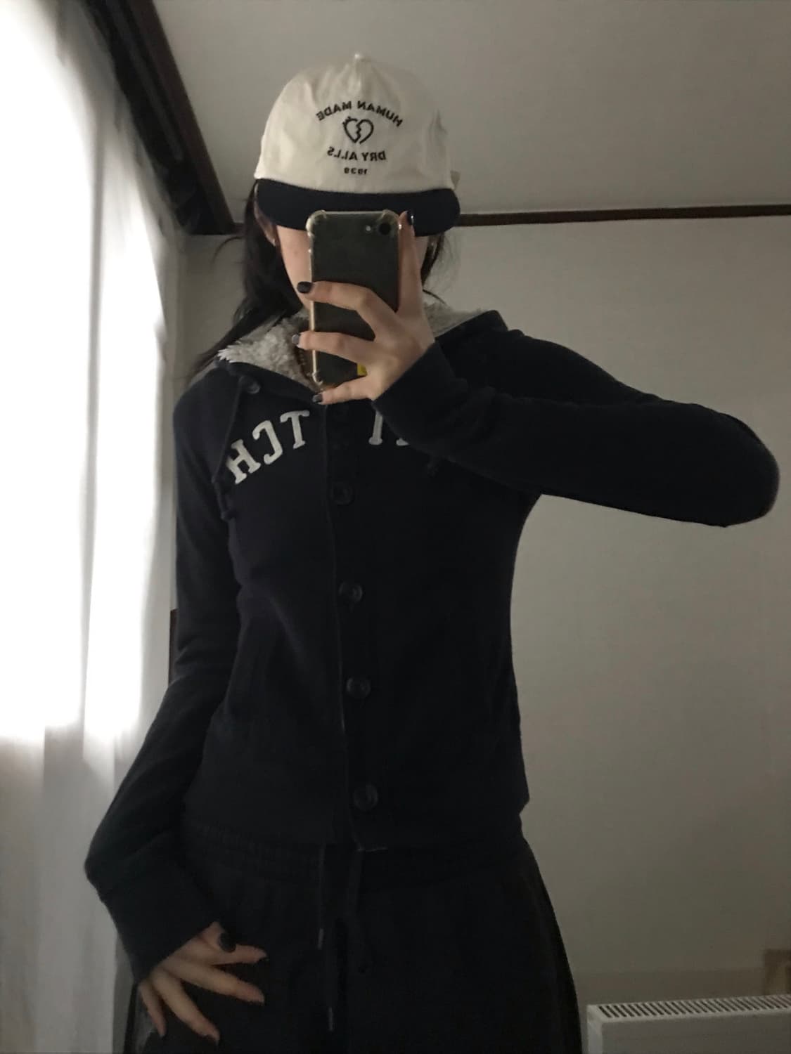 아베크롬비 네이비 버튼 후디 상품이미지4