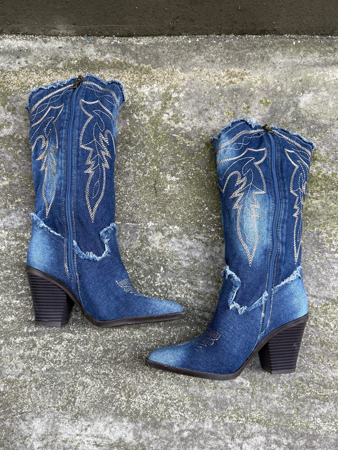 빈티지 웨스턴 데님 부츠 상품이미지8