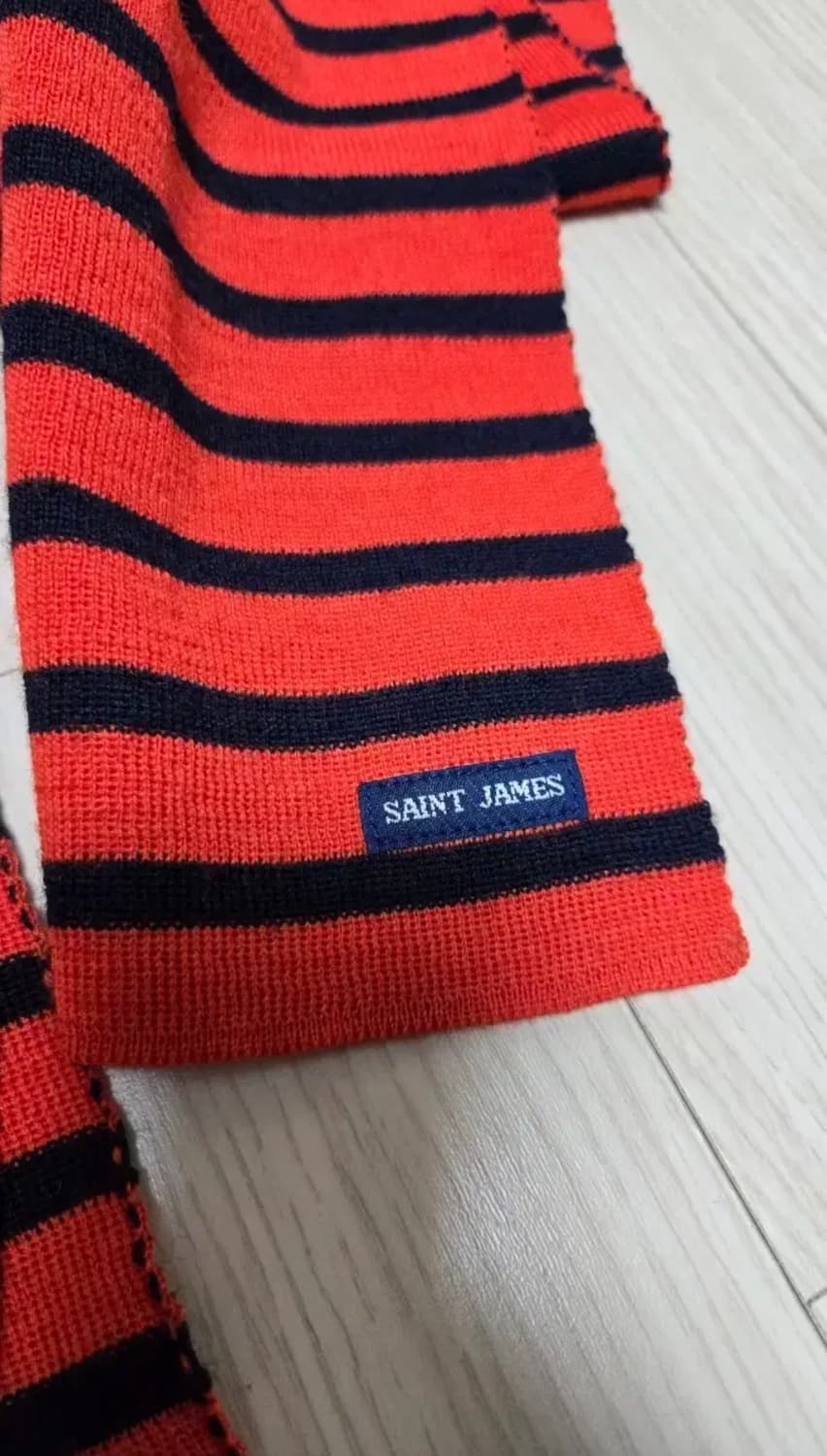 세인트제임스 머플러 레드:네이비 상품이미지1